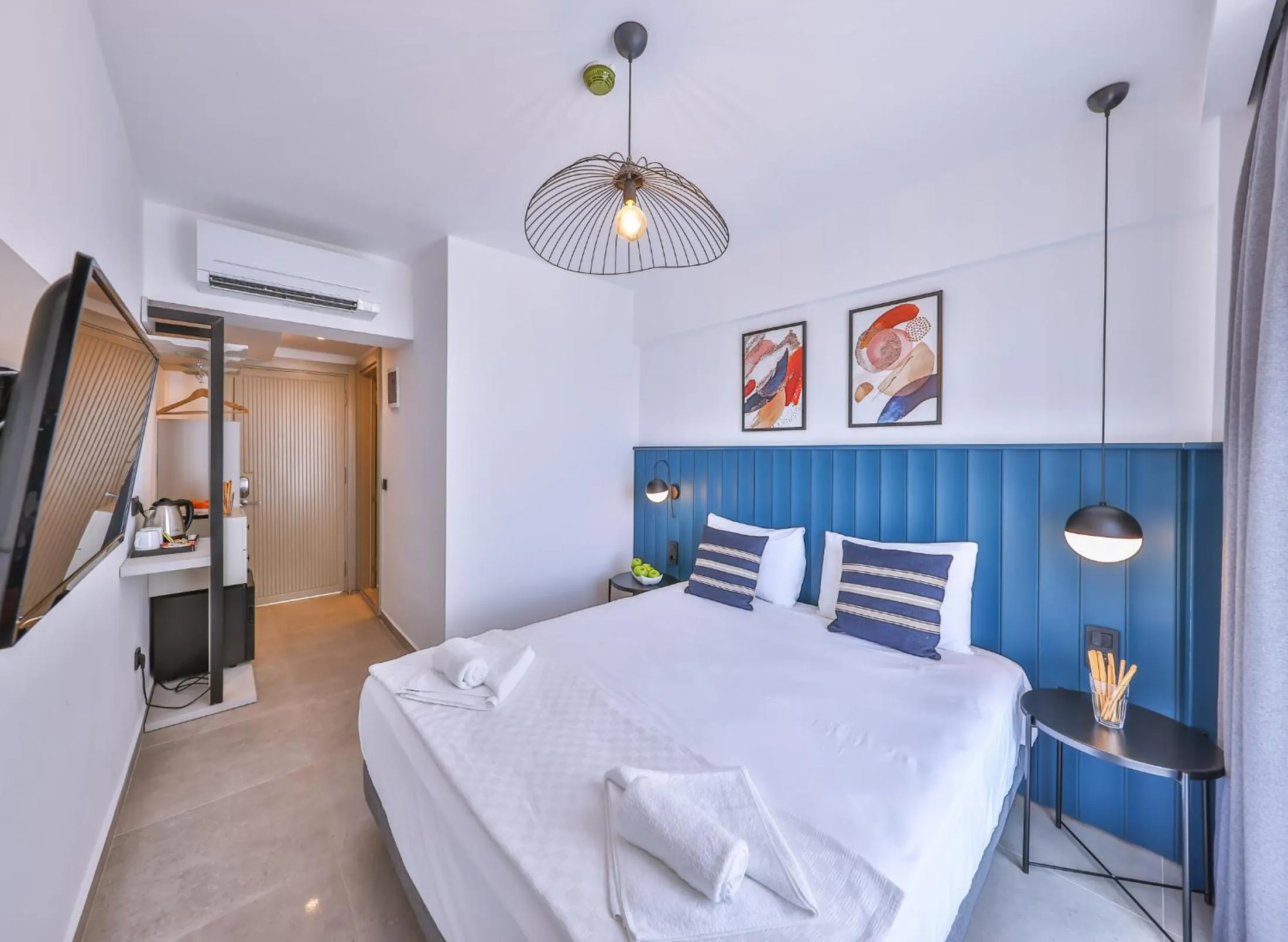 Bed in Aphrodite Hotel Kaş