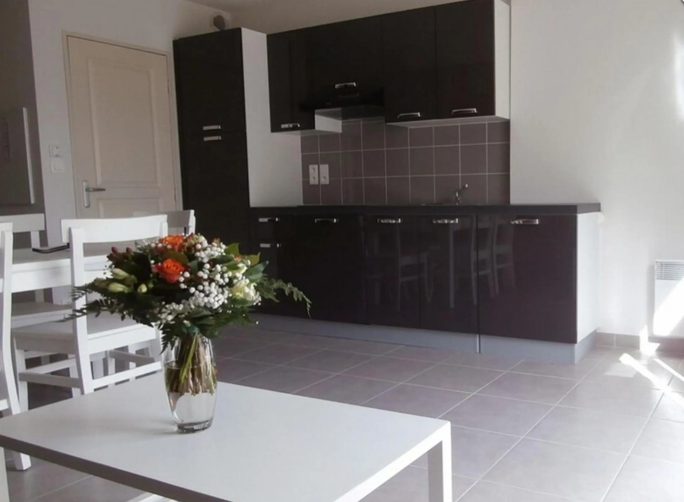 Kitchen or kitchenette in Résidence Goélia Le Domaine des Mauriers