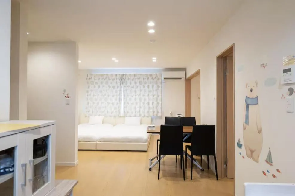 Dining area, Bed in The Peak Villa Suite Hokkaido