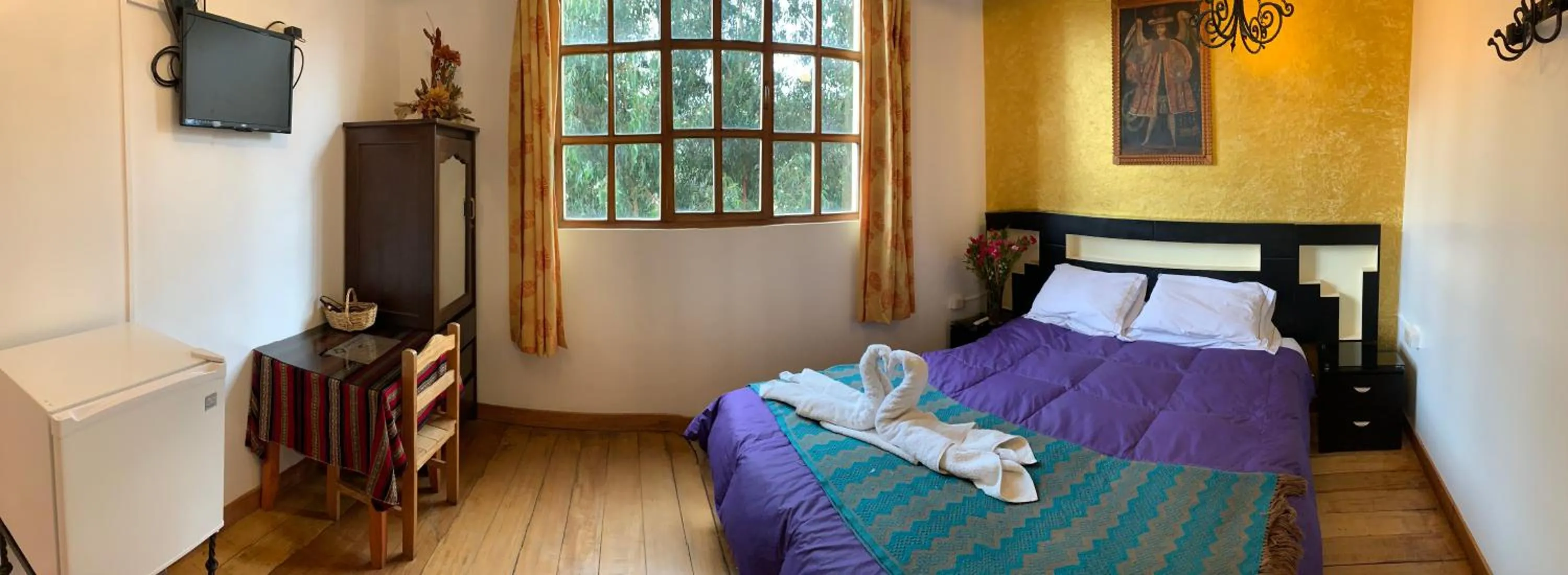 Bed in Hostal Qolqampata