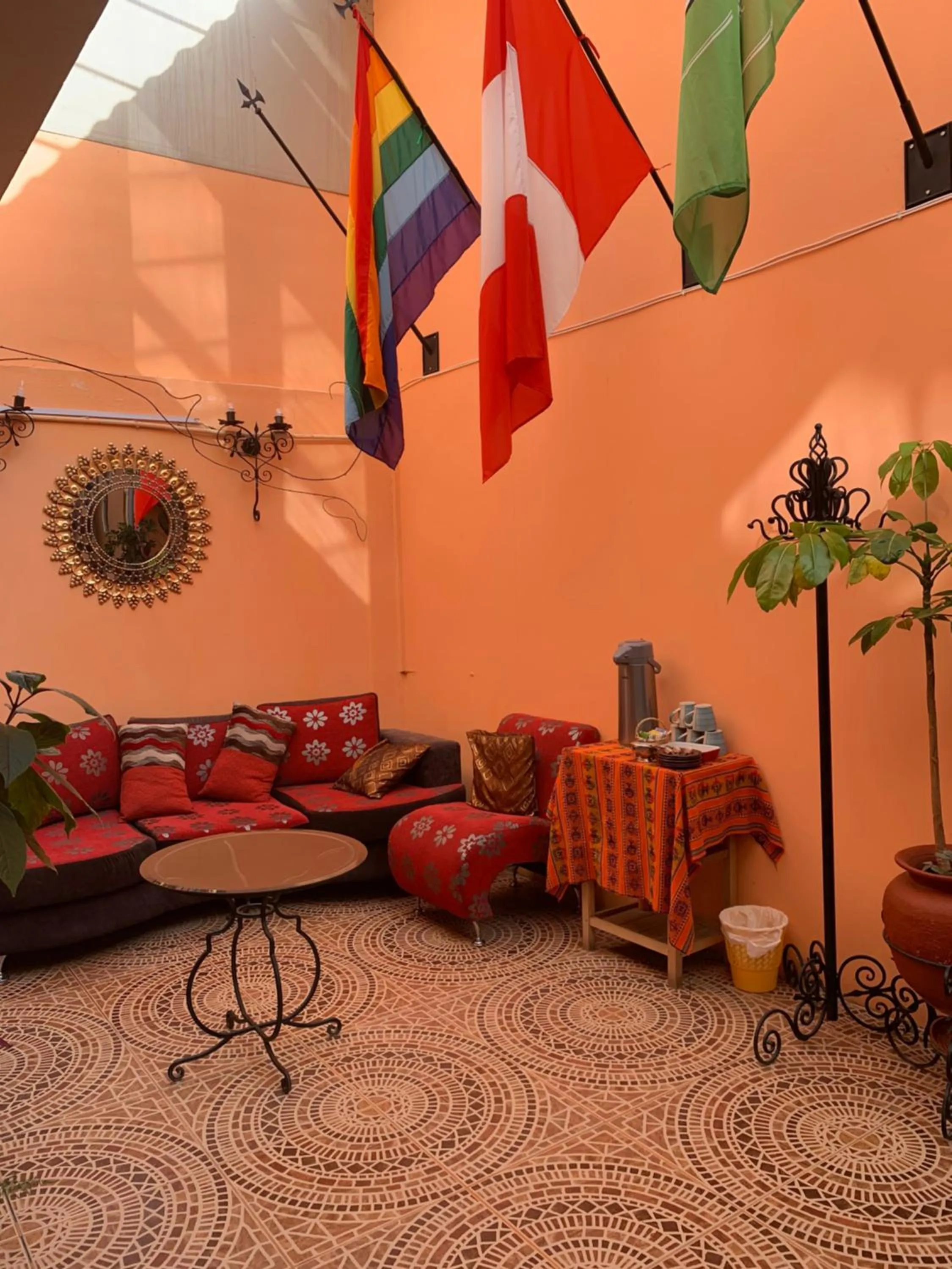 Patio in Hostal Qolqampata