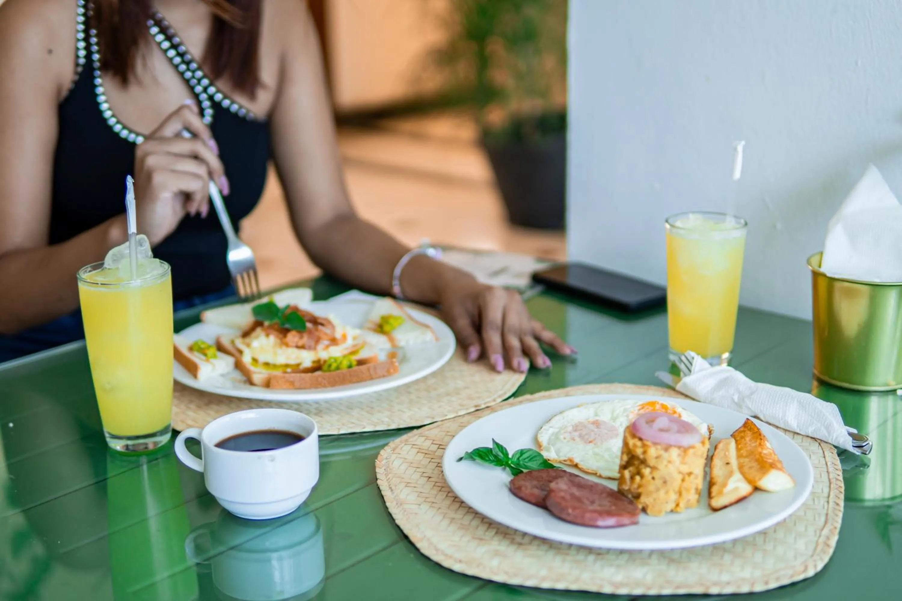 Breakfast in Green Coast Hotel