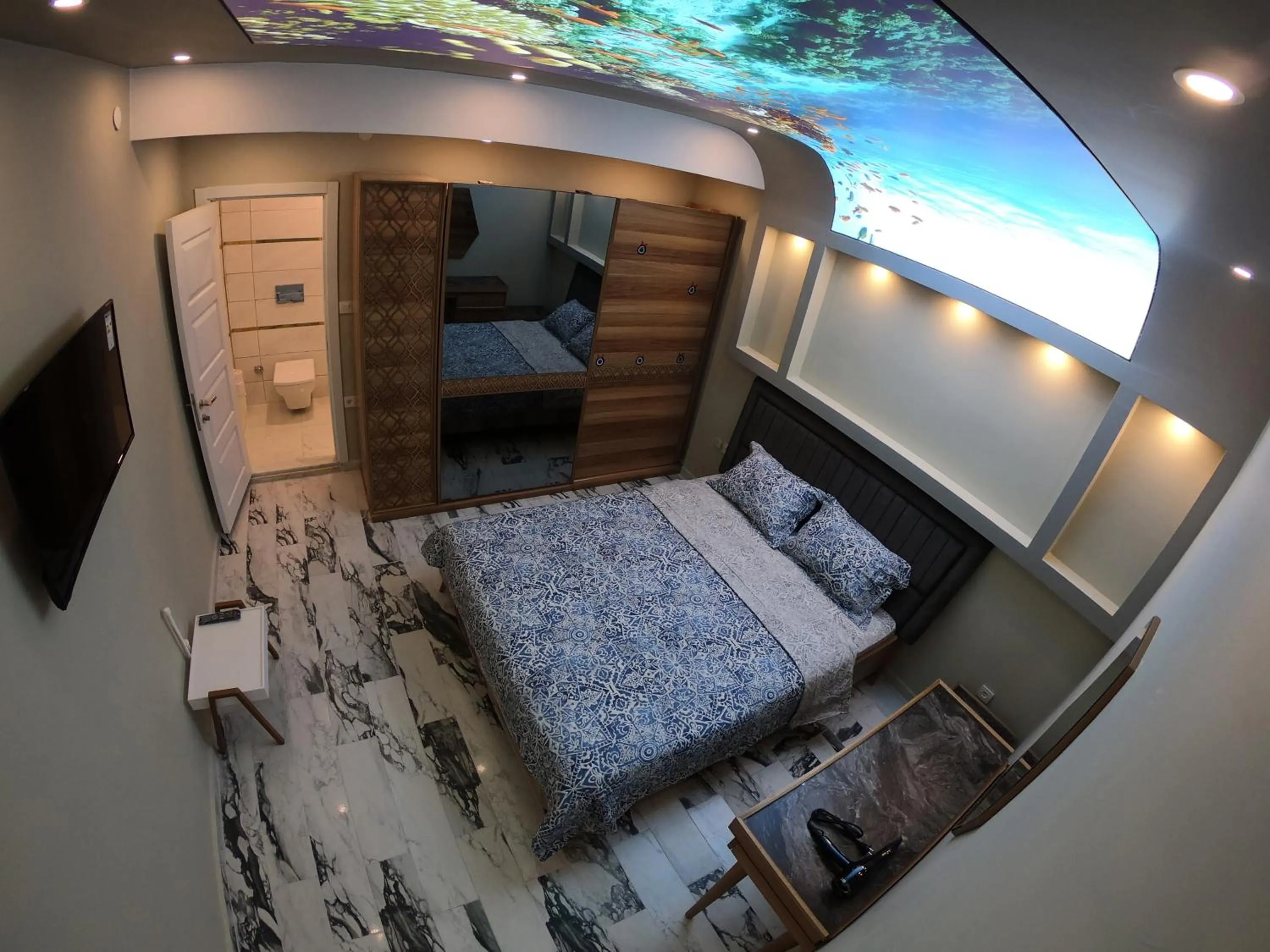 Bed in PASHA APART~BOUTİQUE HOTEL/YALOVA