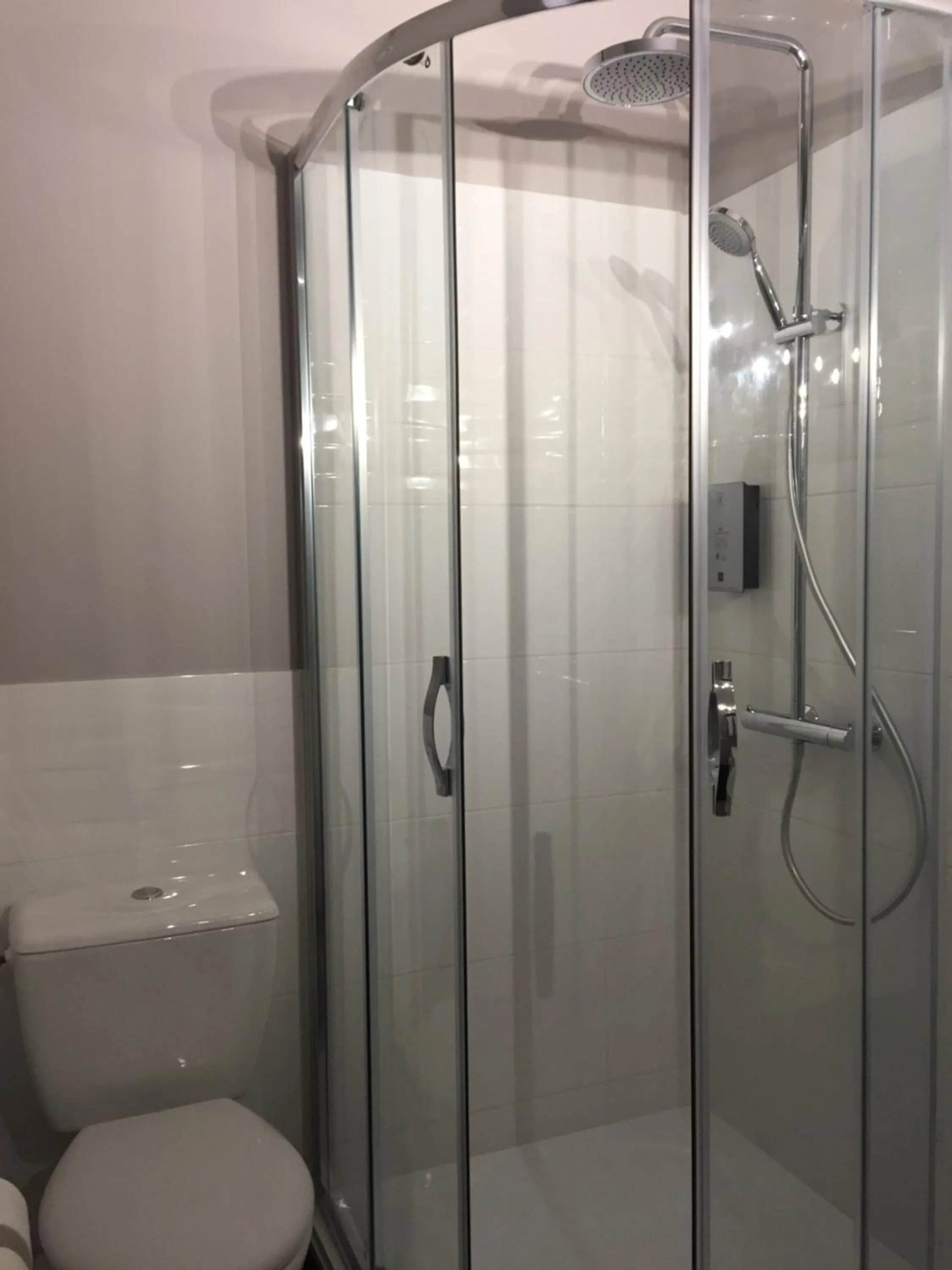 Toilet in Logis Hotel du Midi