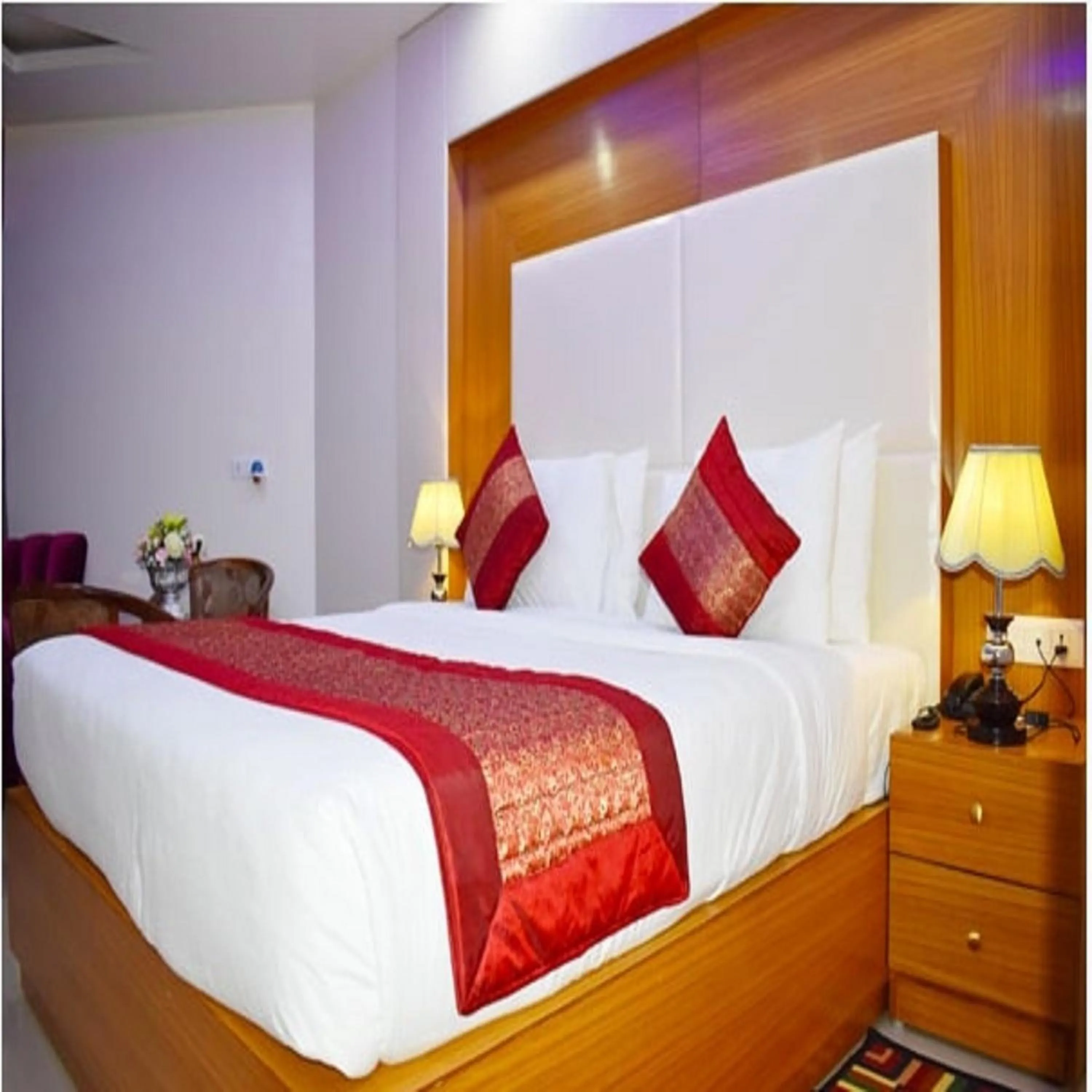 Bed in HOTEL ANAND INTERNATIONAL