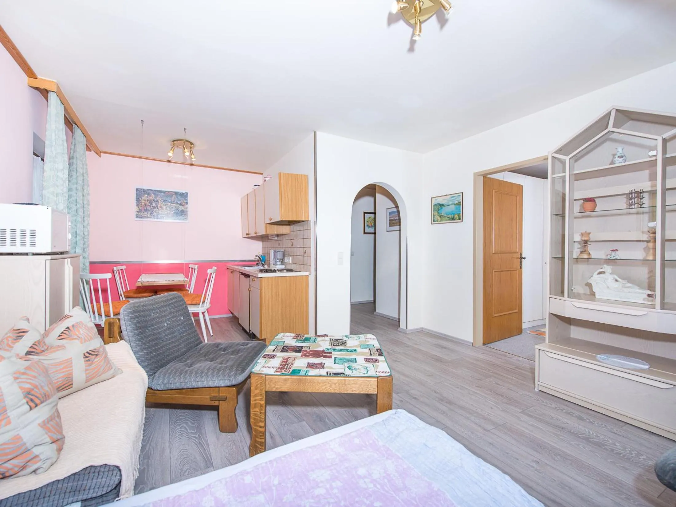 Shower, Bed in Appart-Pension Seehang