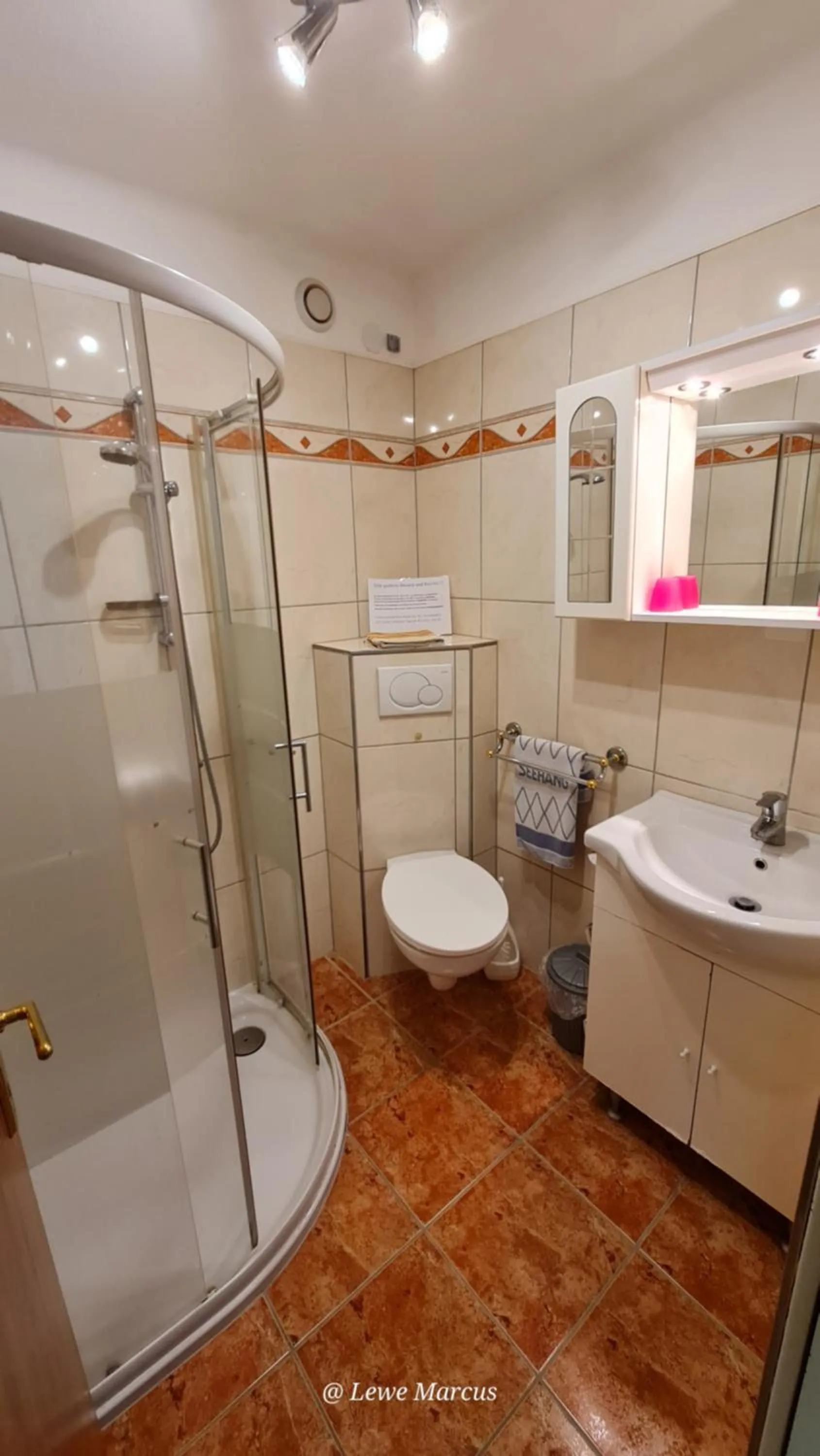 Shower in Appart-Pension Seehang