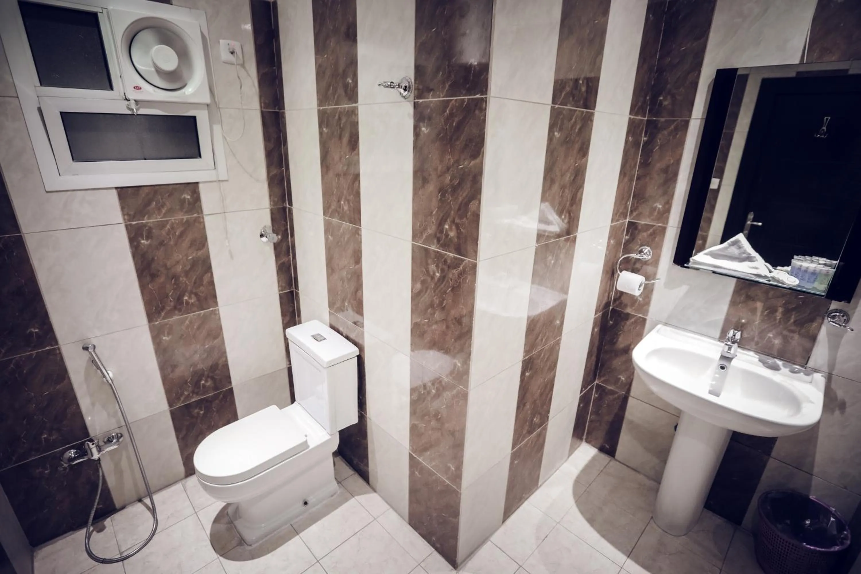 Bathroom in Merfal Hotel Apartments Al Taawan