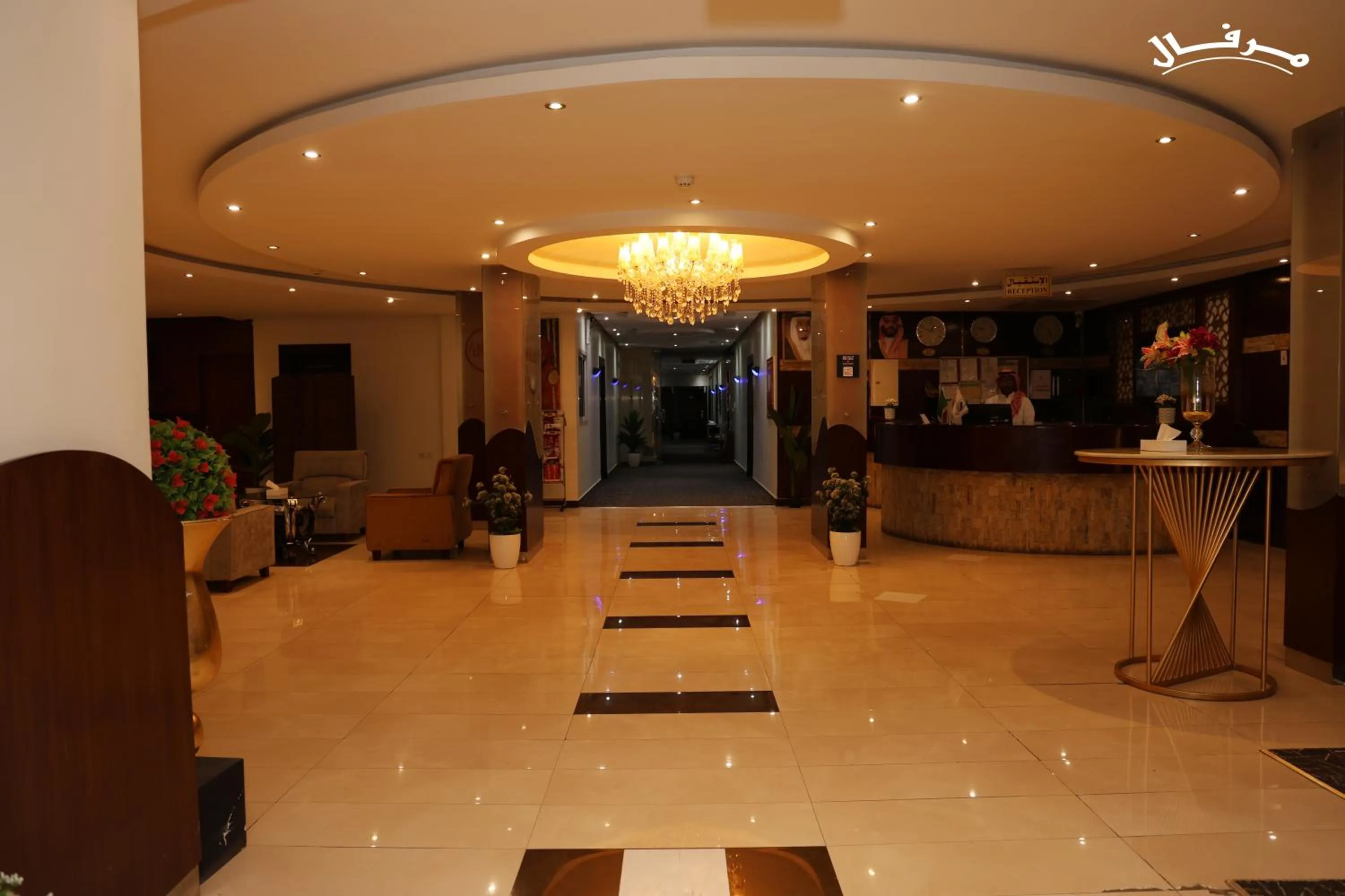 Lobby or reception in Merfal Hotel Apartments Al Taawan