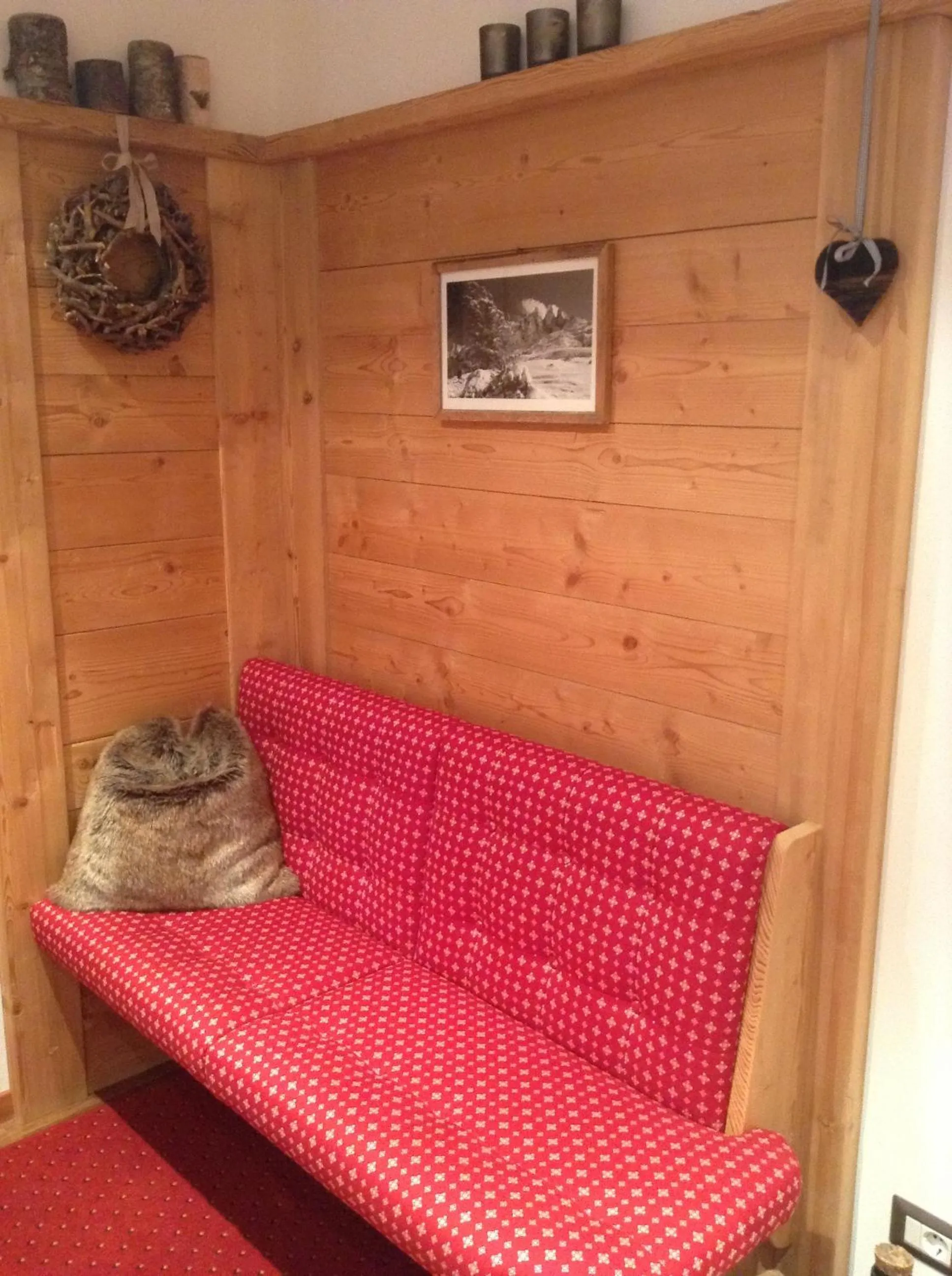 Seating area in Villa Seceda