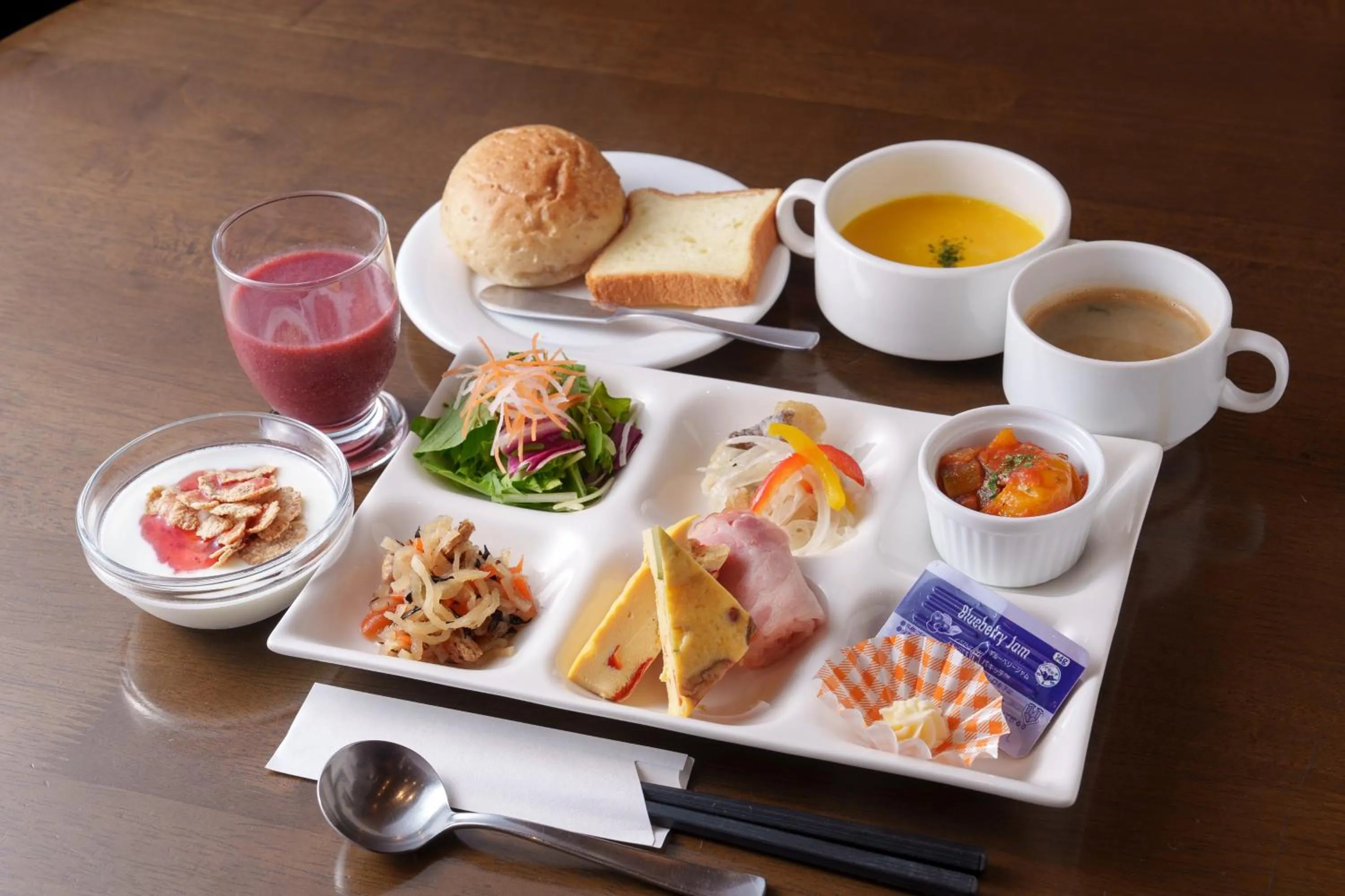 Breakfast in Hotel Eclair Hakata