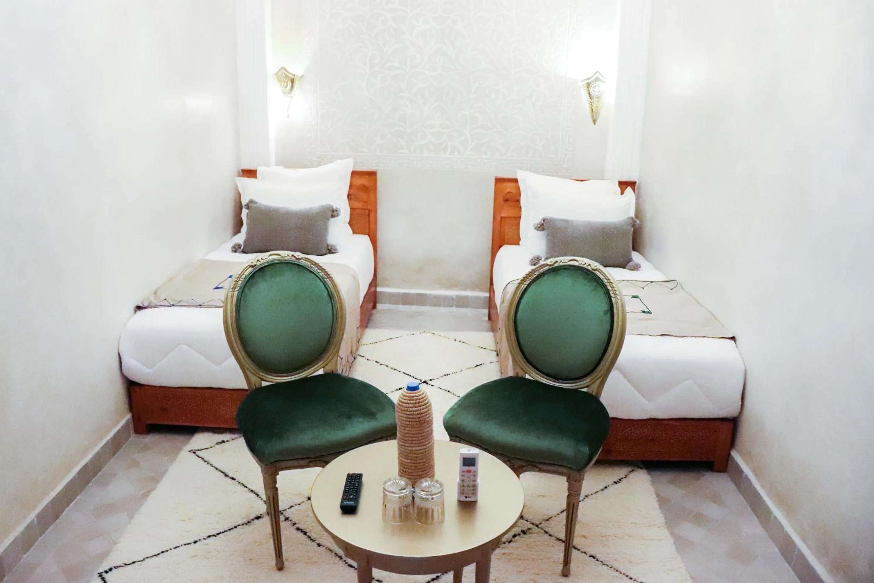 Bed in Riad azra Marrakech