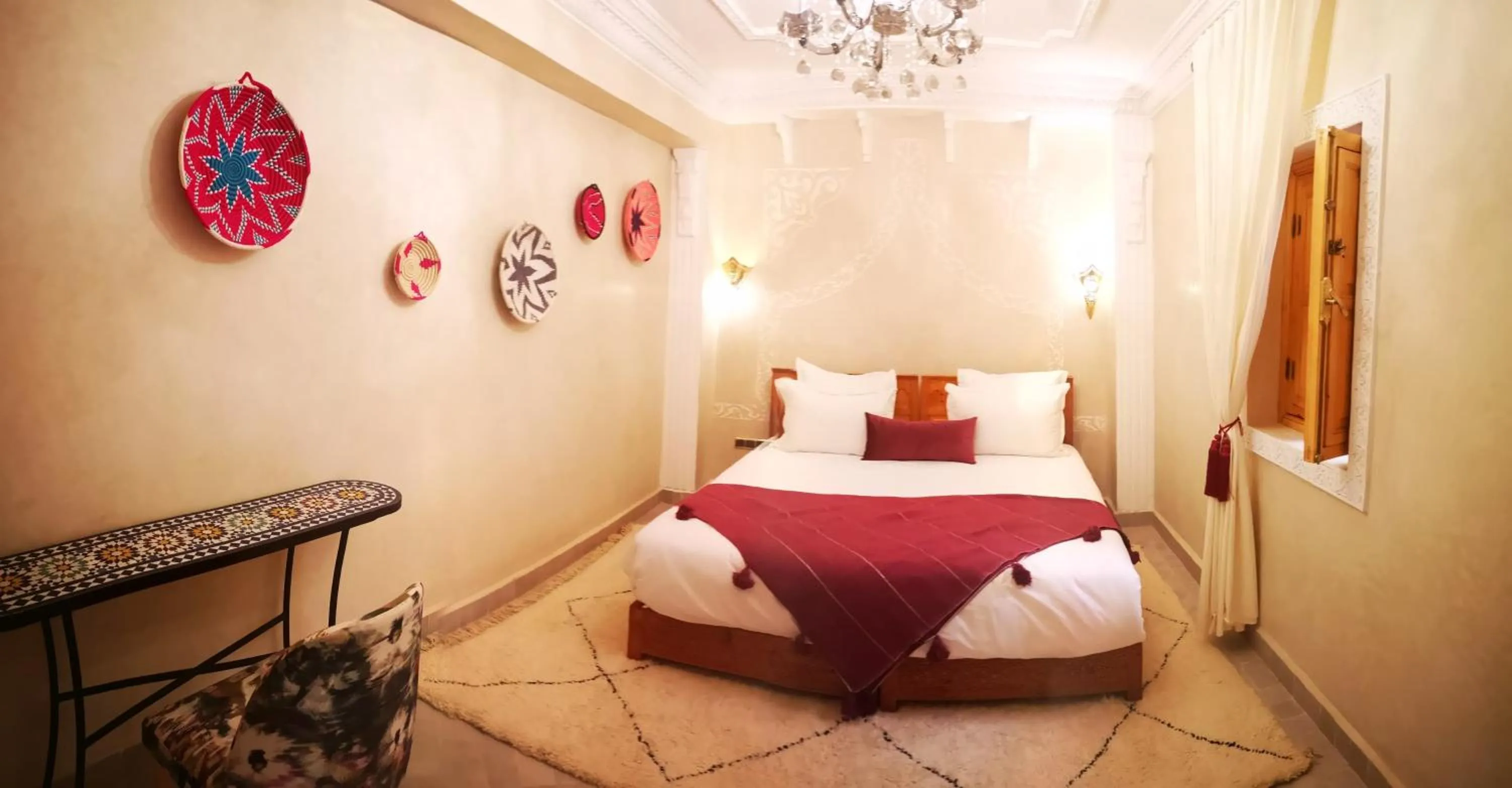 Bed in Riad azra Marrakech