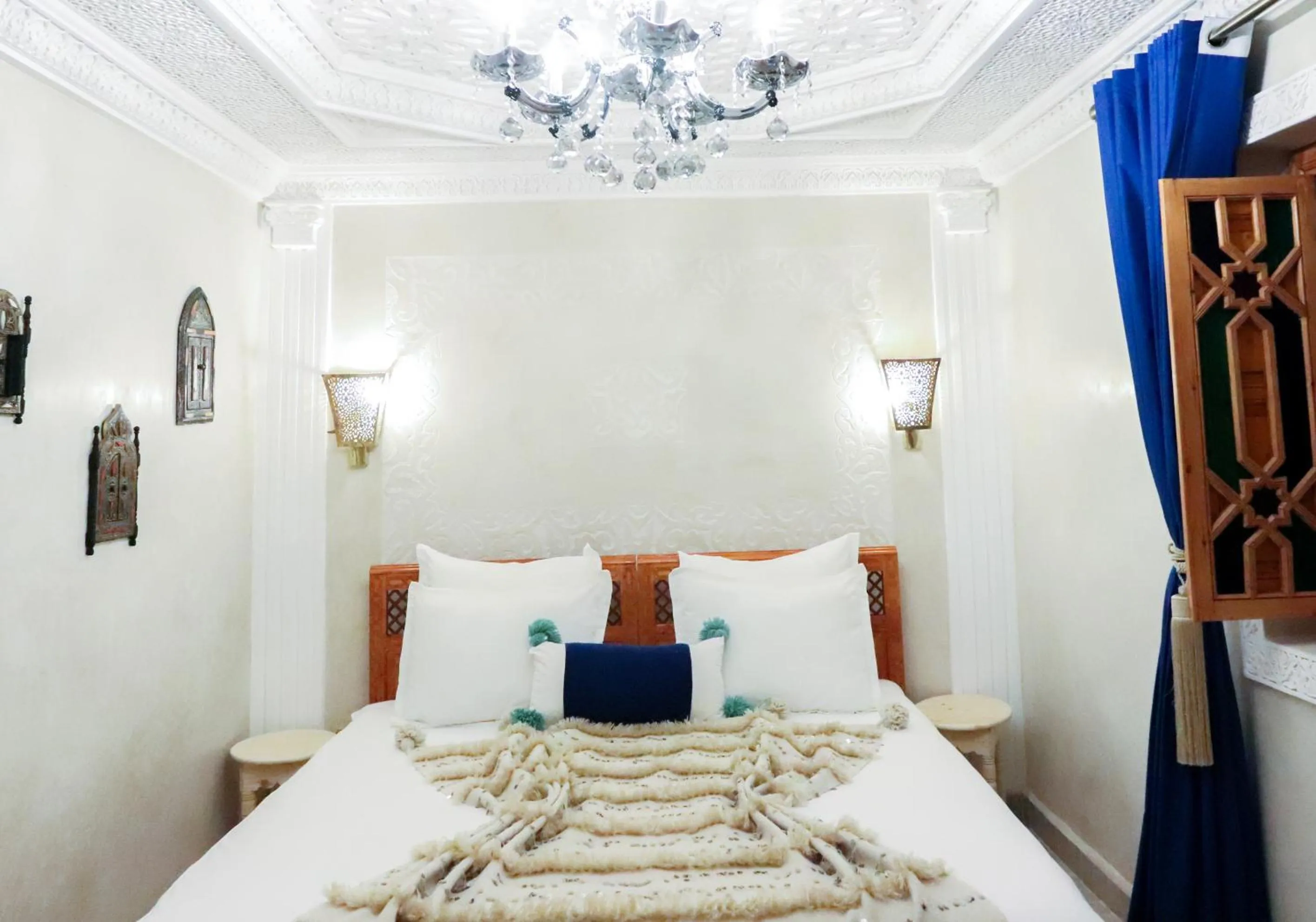 Bed in Riad azra Marrakech