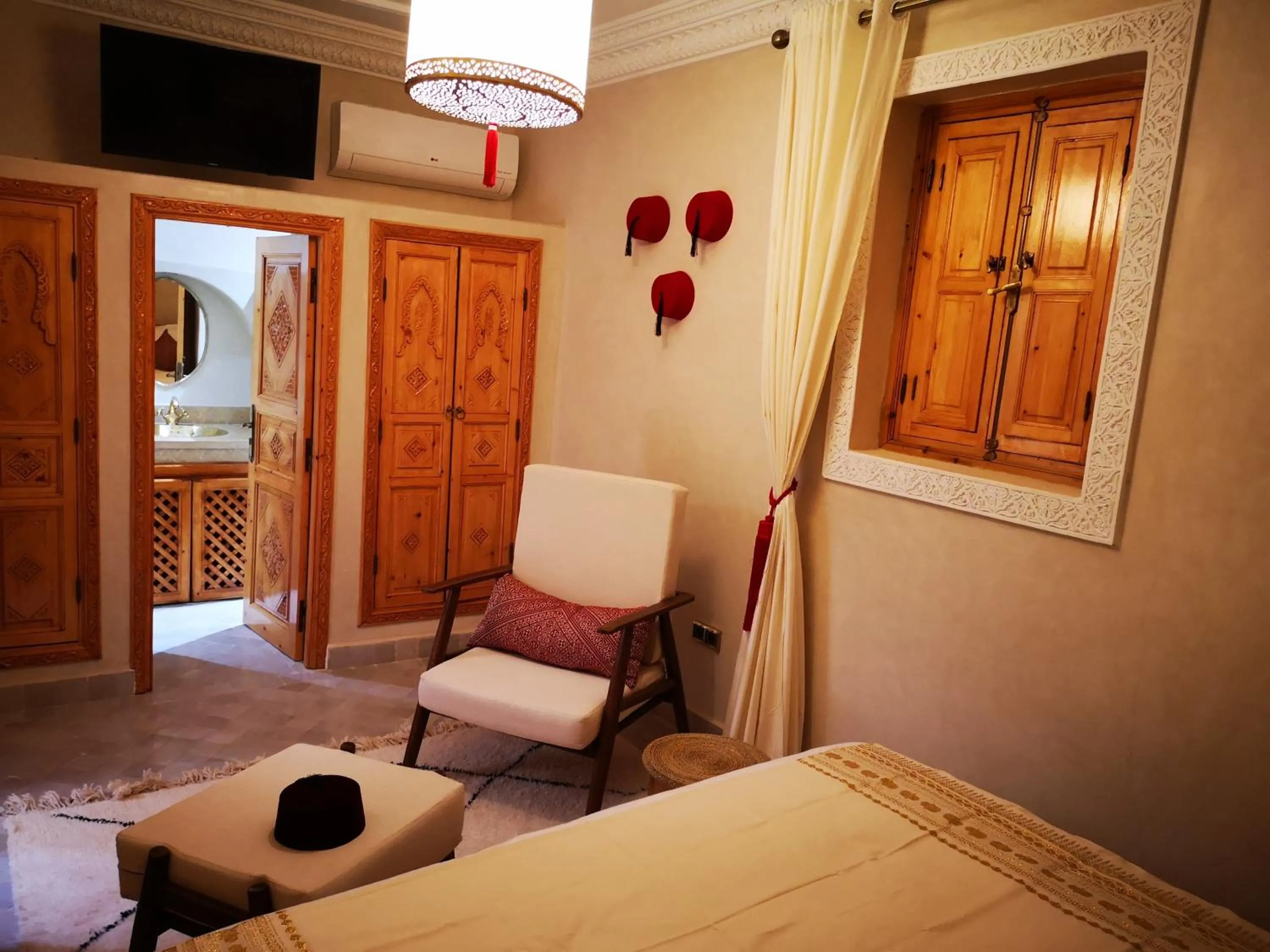 Bed in Riad azra Marrakech