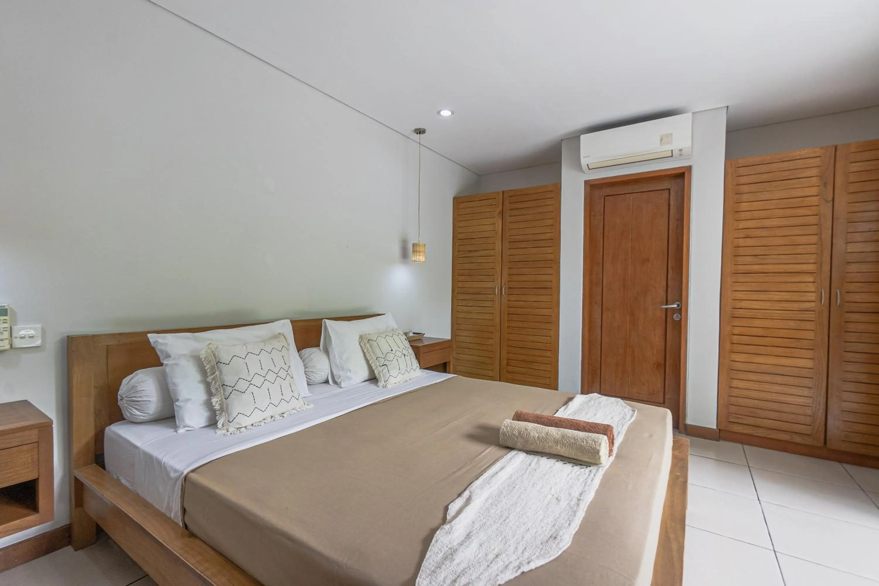 Bed in Balinea Holiday Home