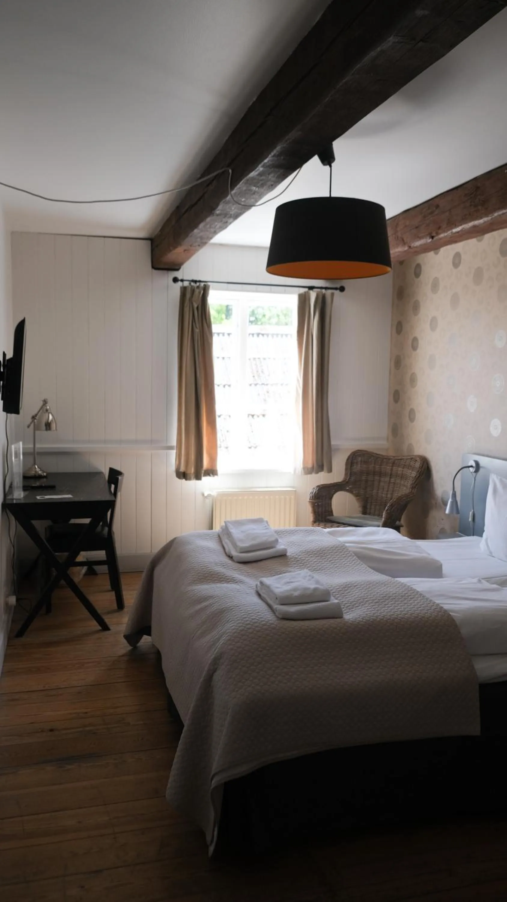 Bed in Hotel Saxkjøbing