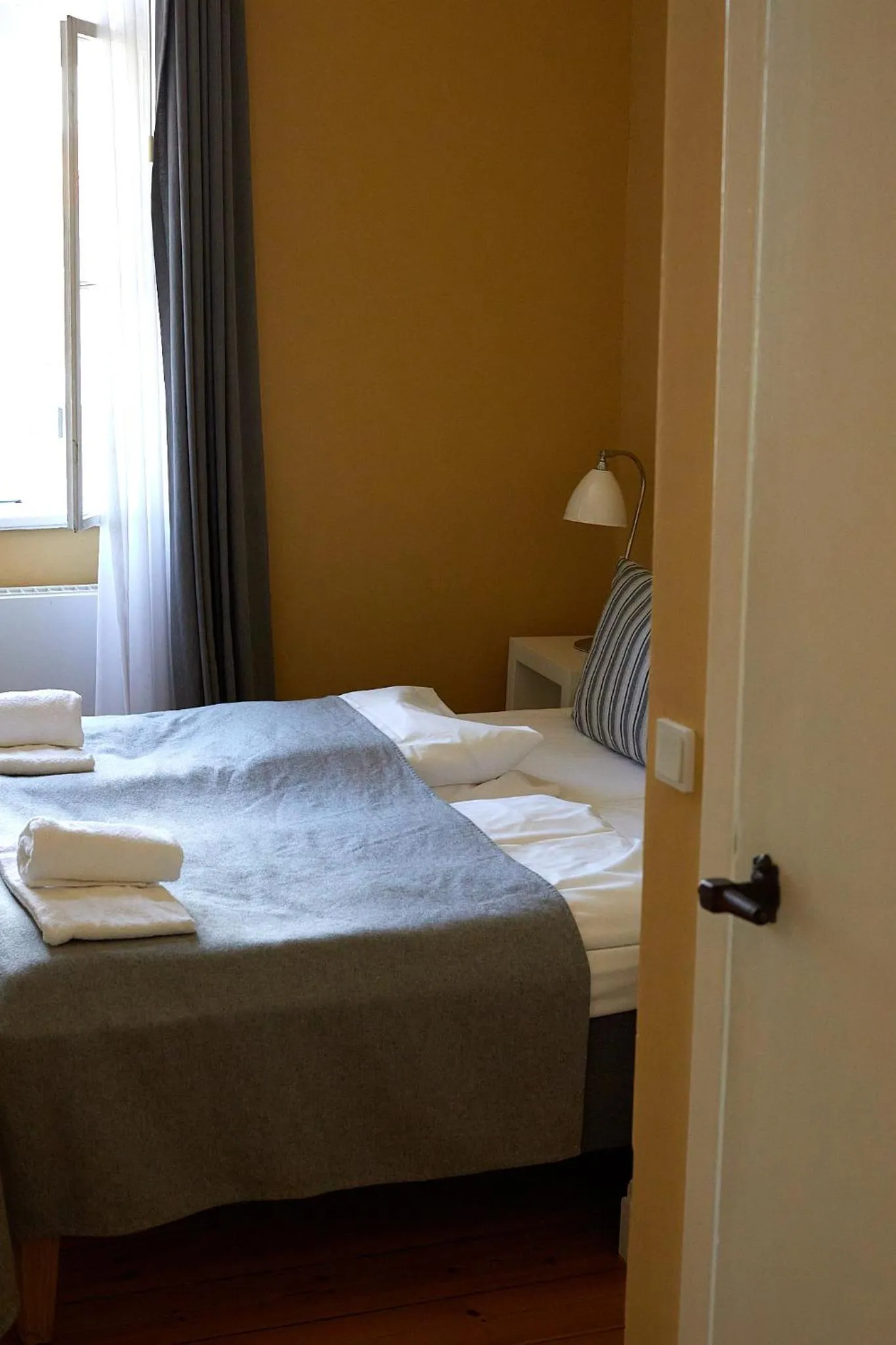 Bed in Hotel Saxkjøbing