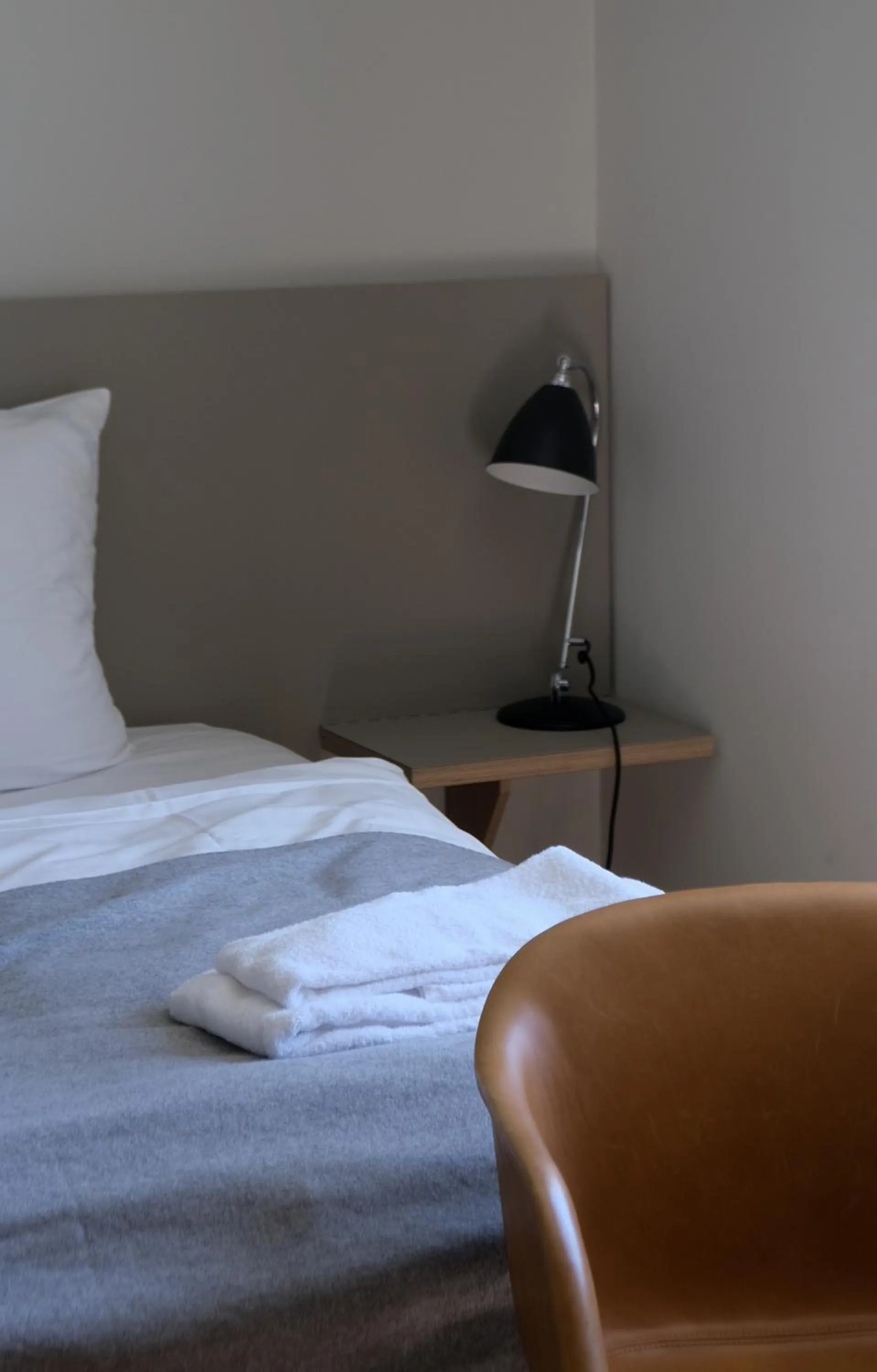 Bed in Hotel Saxkjøbing