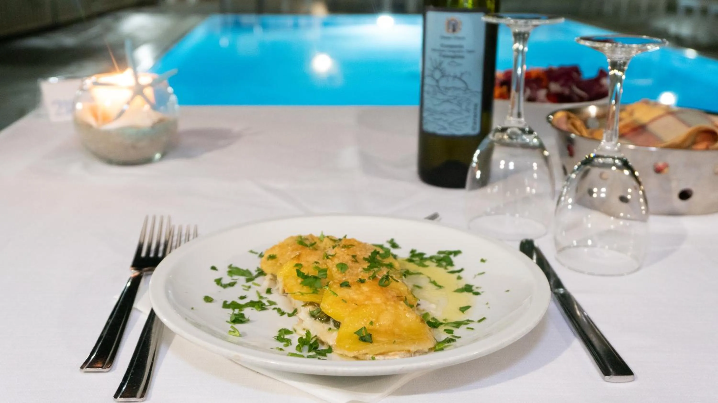 Food and drinks in Hotel Calanca