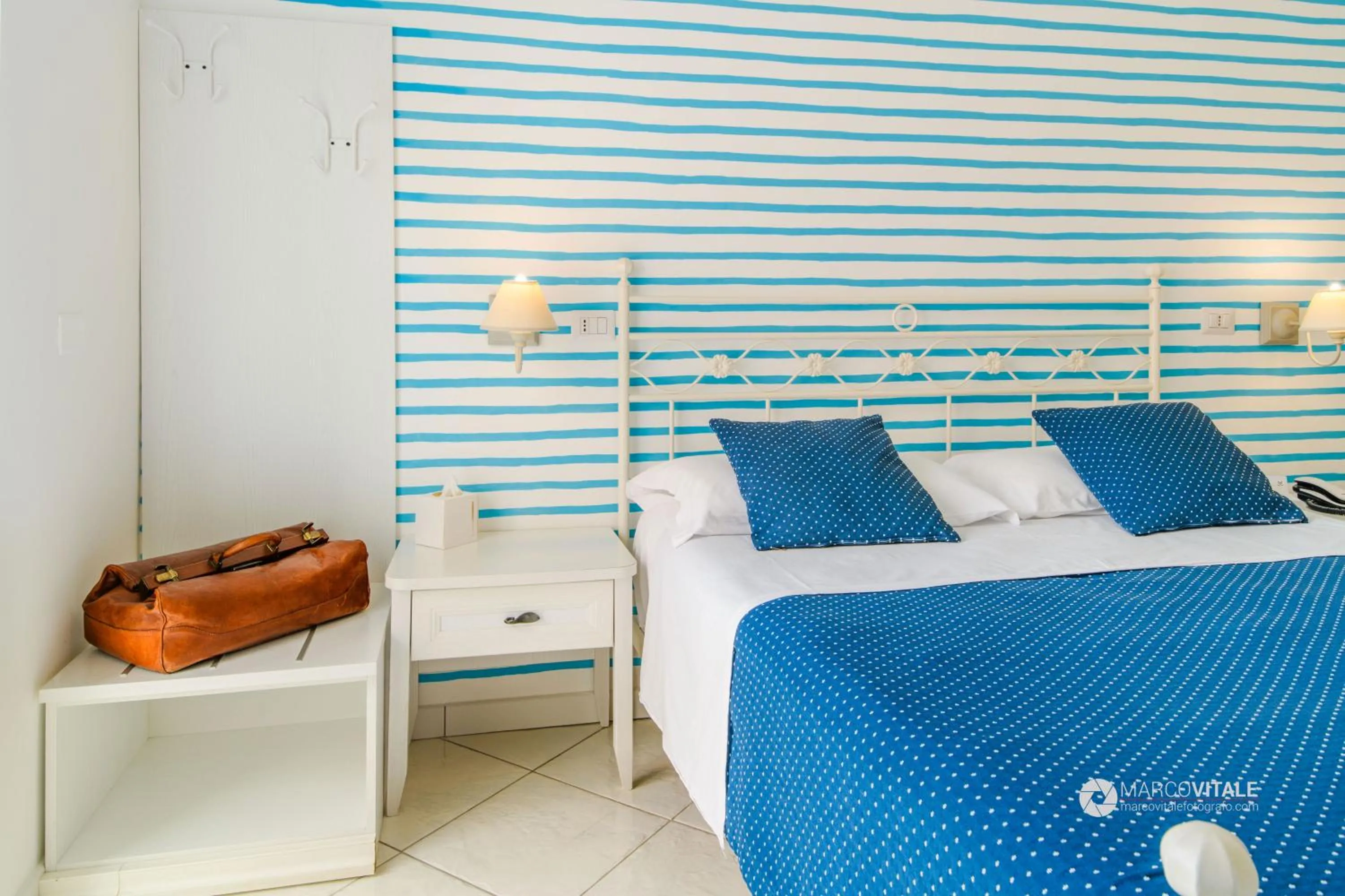 Bed in Hotel Calanca