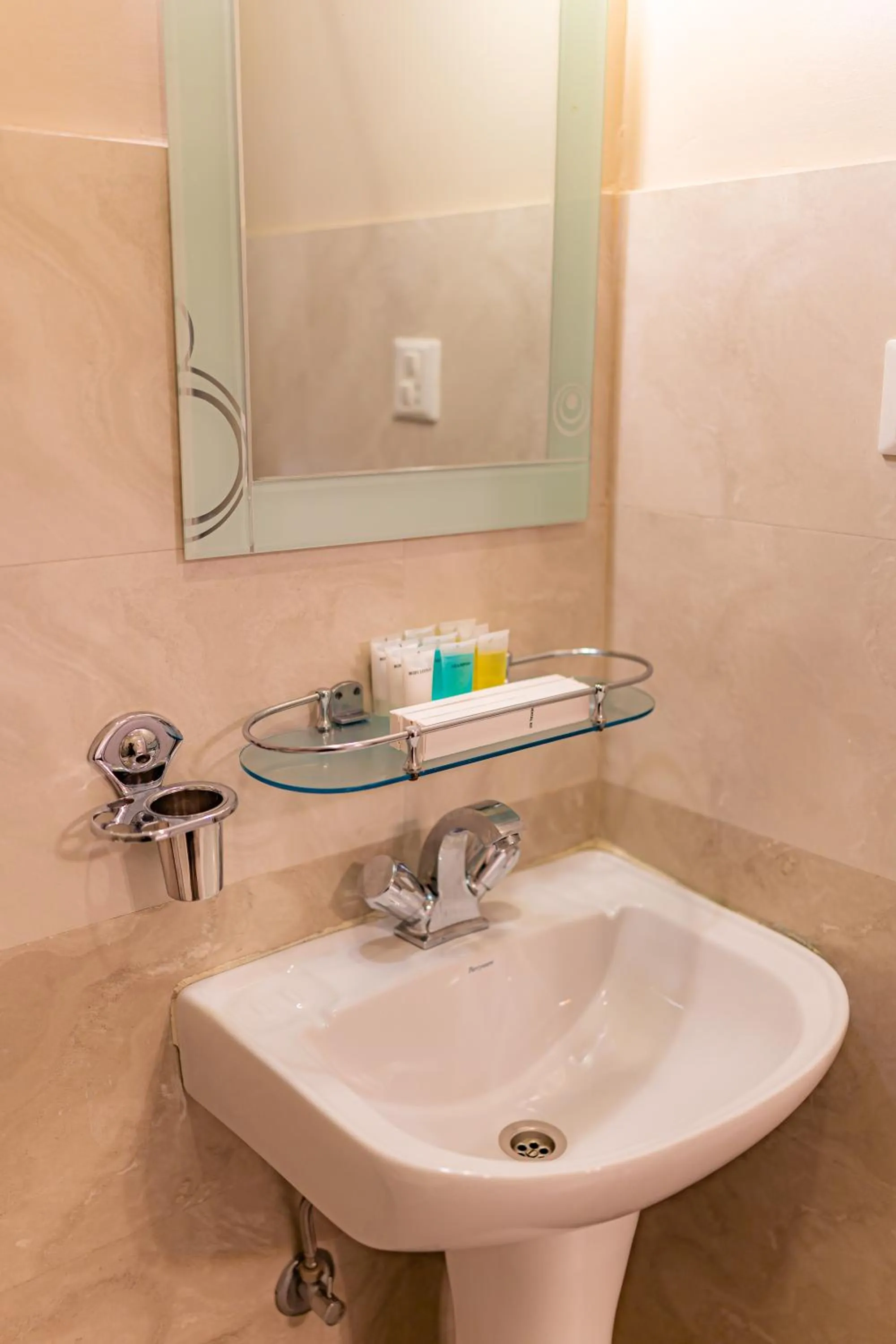 Bathroom in Busy Bee Resort, Pokhara