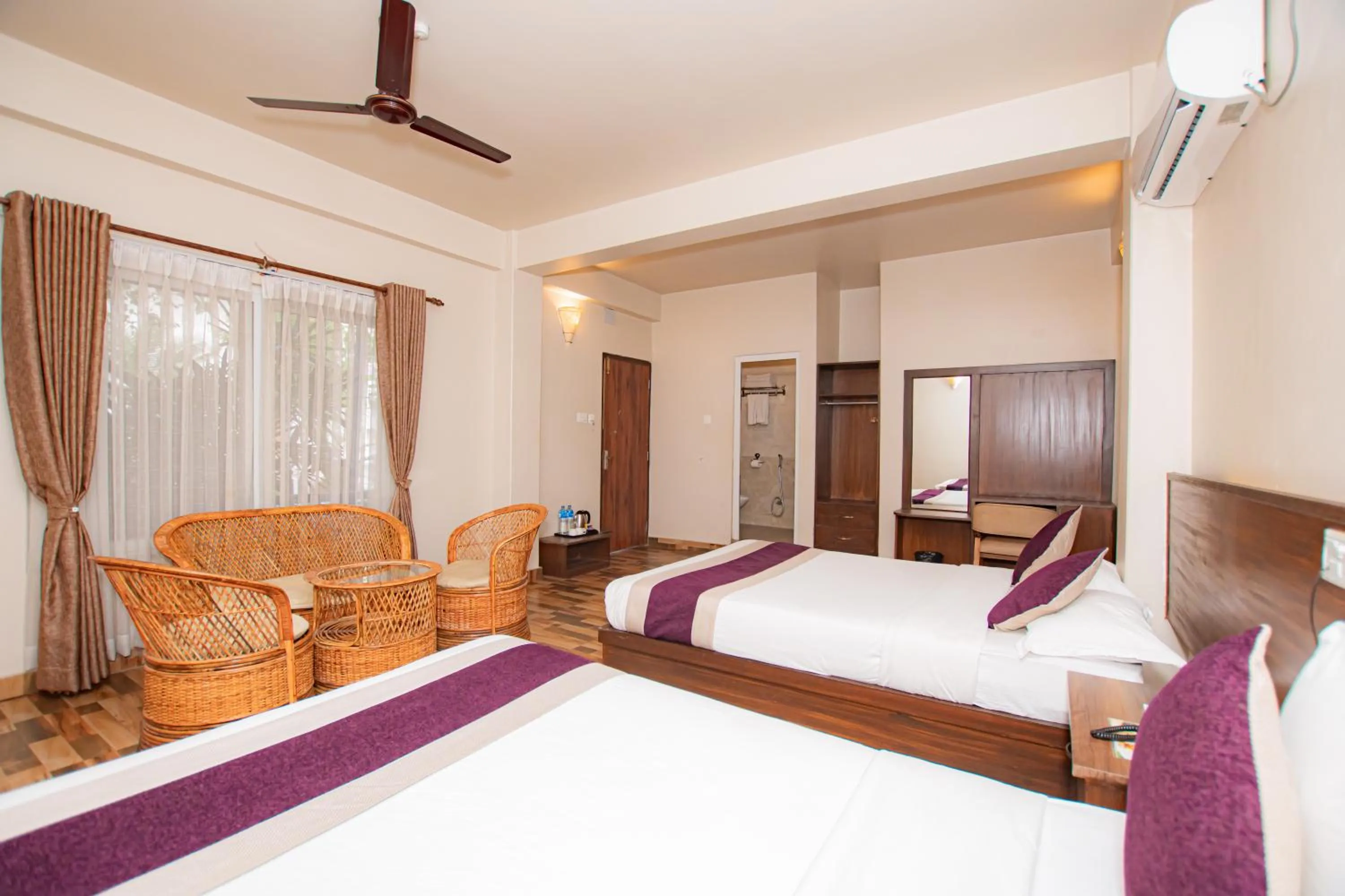Bedroom, Bed in Busy Bee Resort, Pokhara