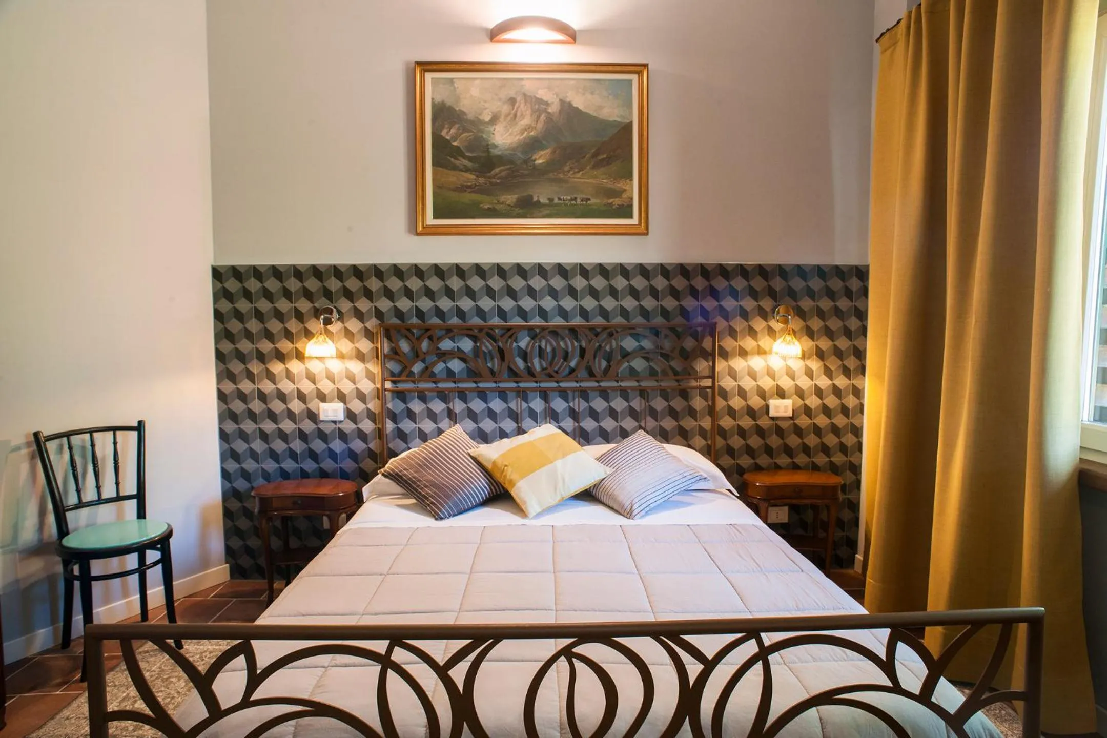 Bed in La Giribaldina Winery & Farmhouse