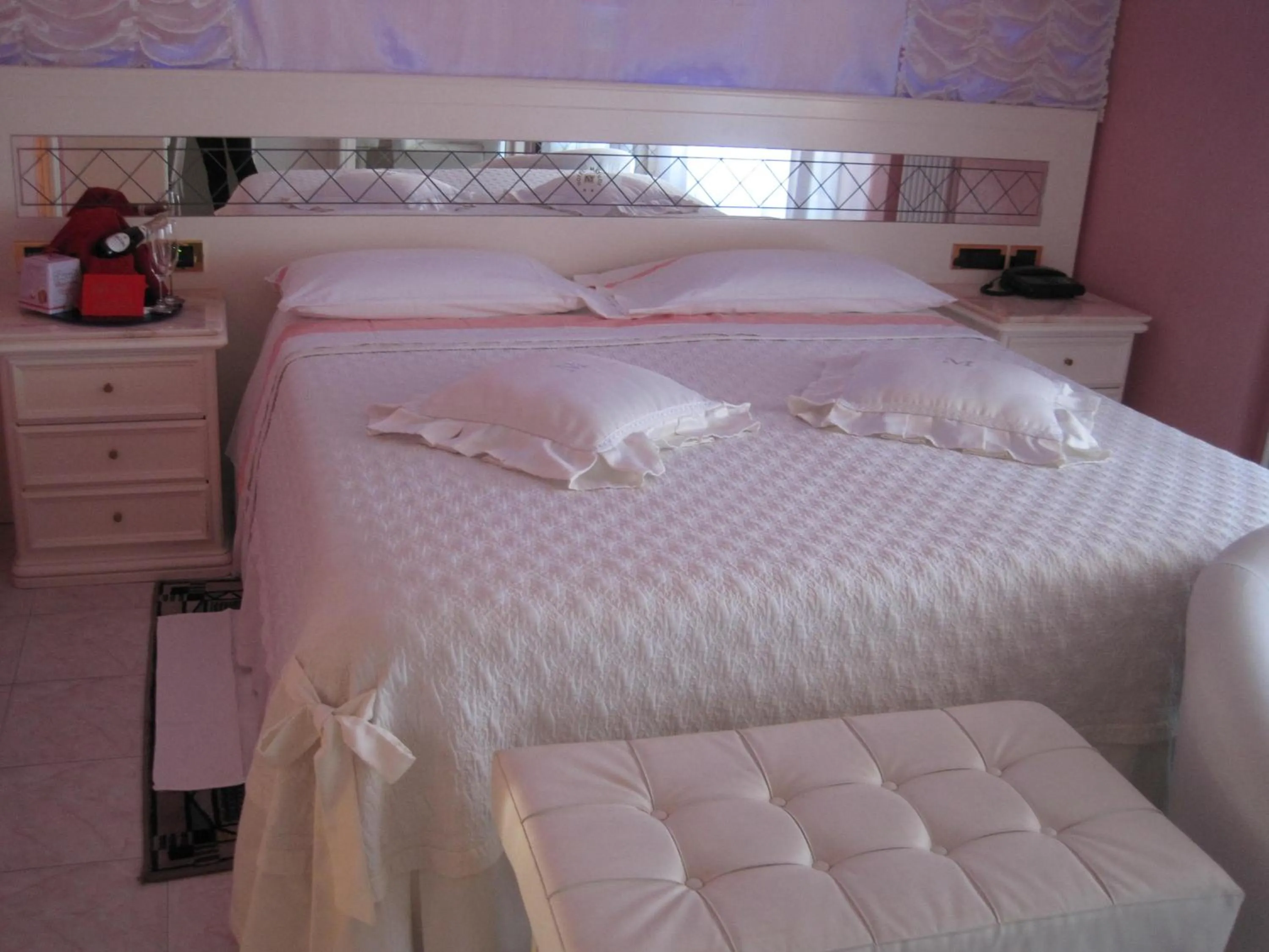 Decorative detail, Bed in Hotel Matilde