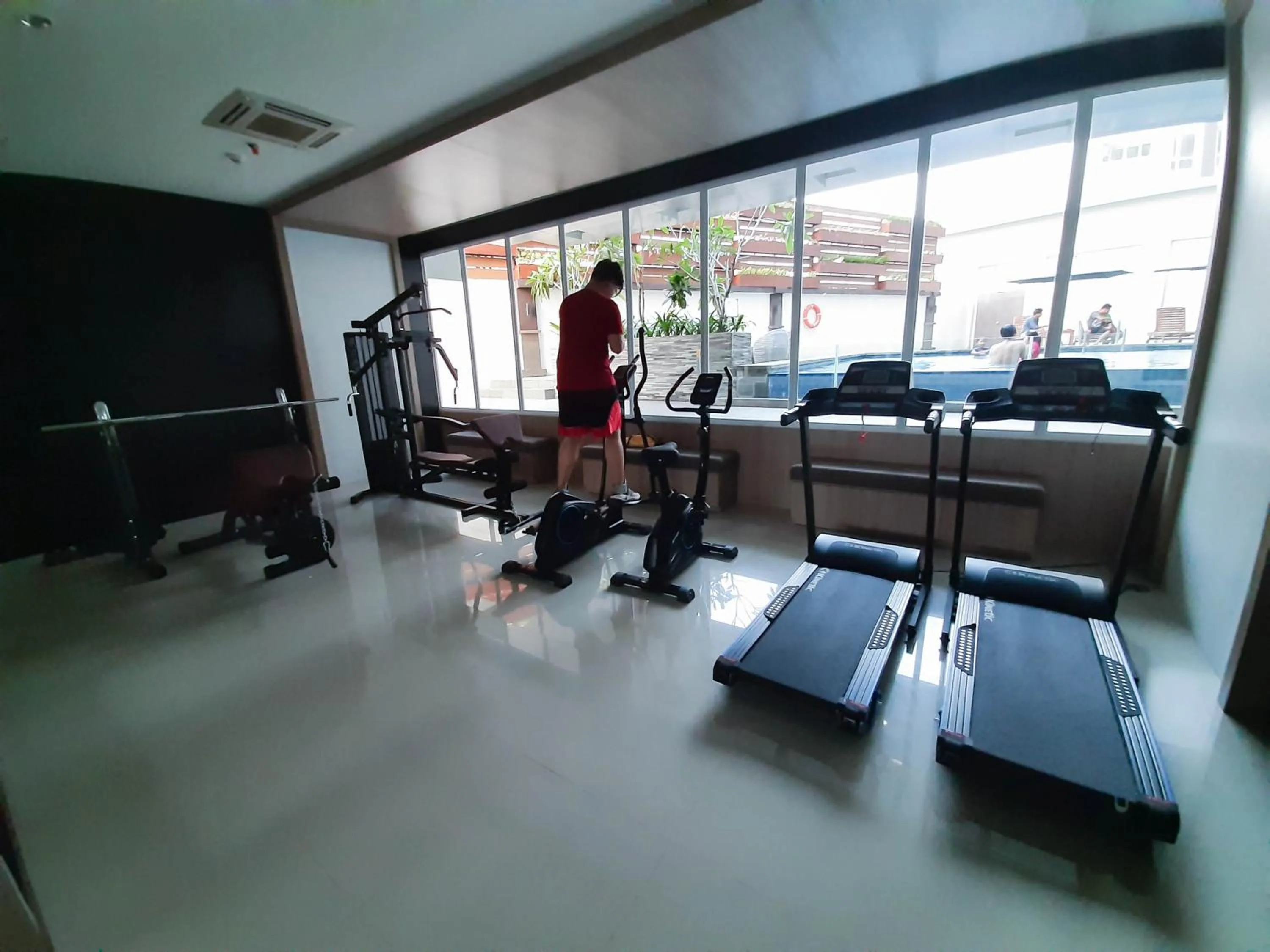 Fitness centre/facilities in Apartemen Taman Melati Sinduadi By NGINAP