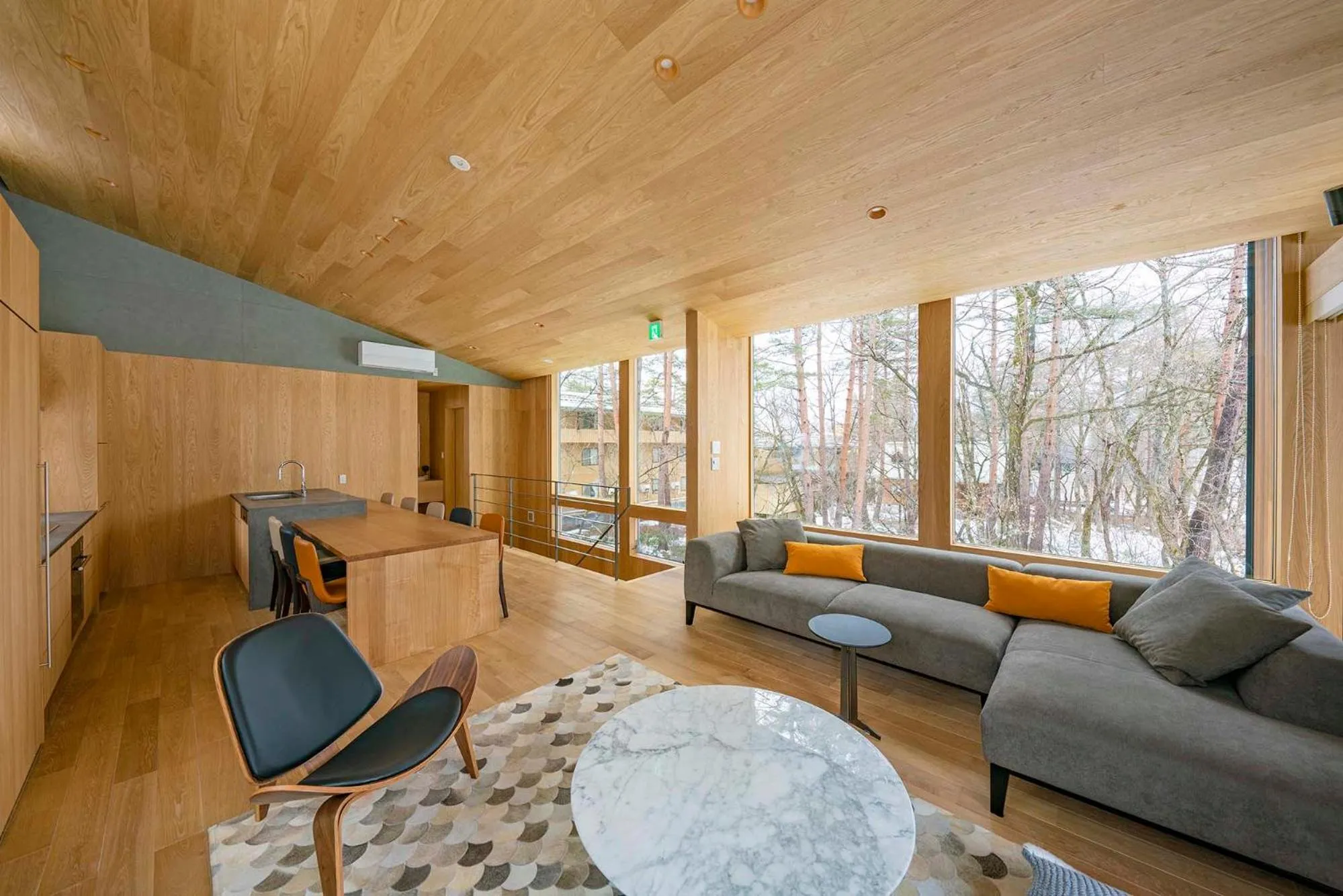 Living room in Kairos by the Mountain by The Hakuba Collection