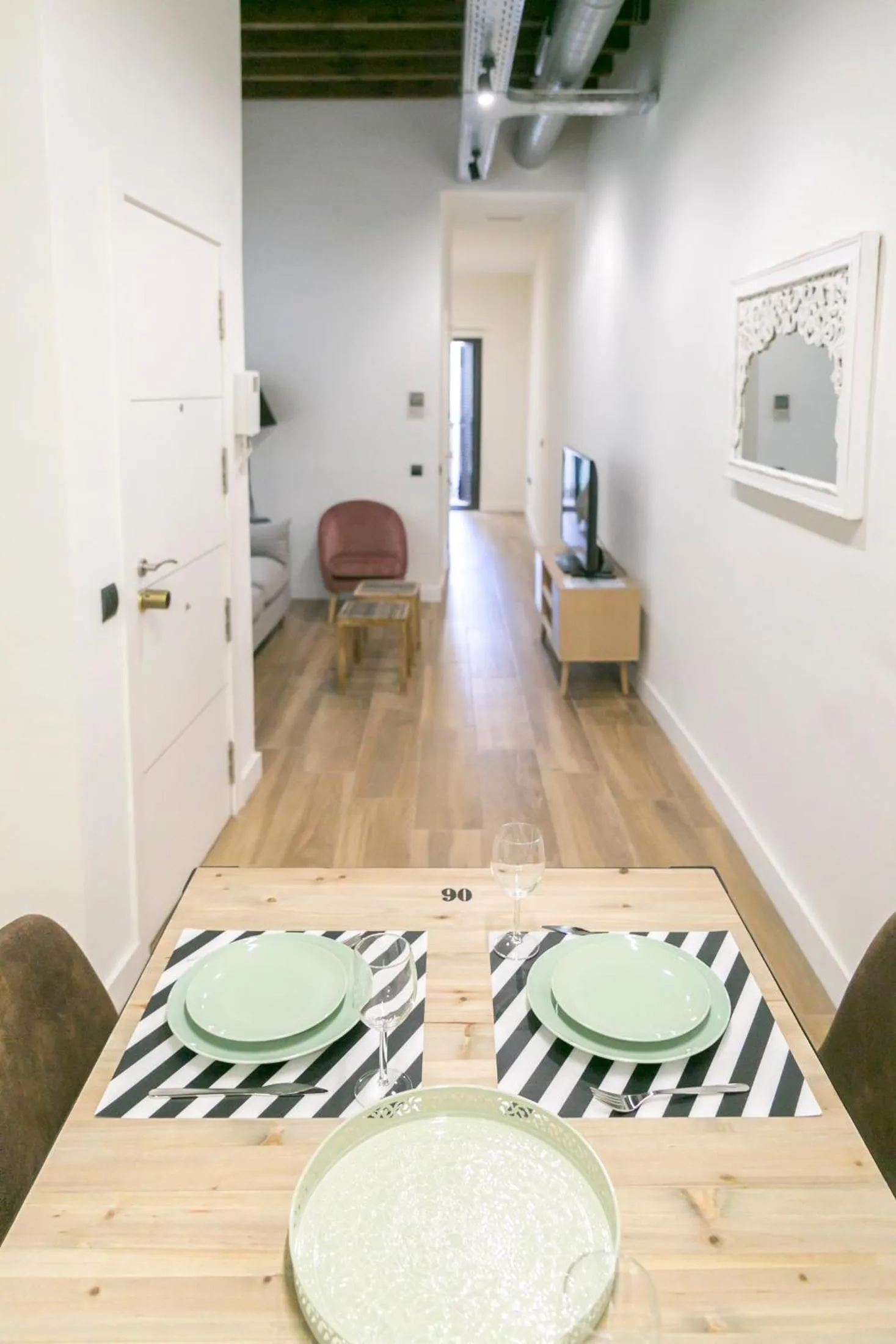 Living room in Aqua Apartments Málaga