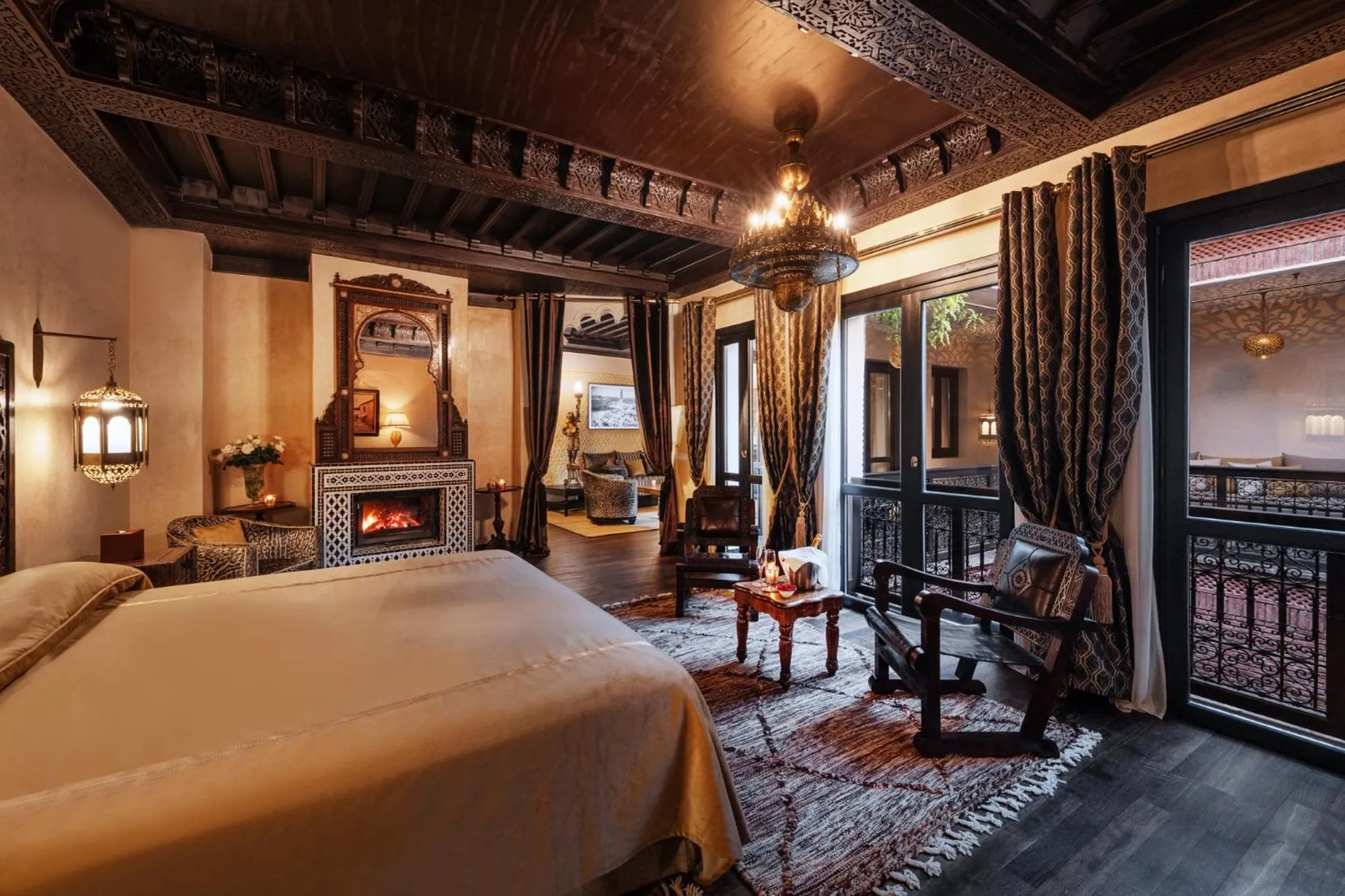 Bed in Riad Kheirredine