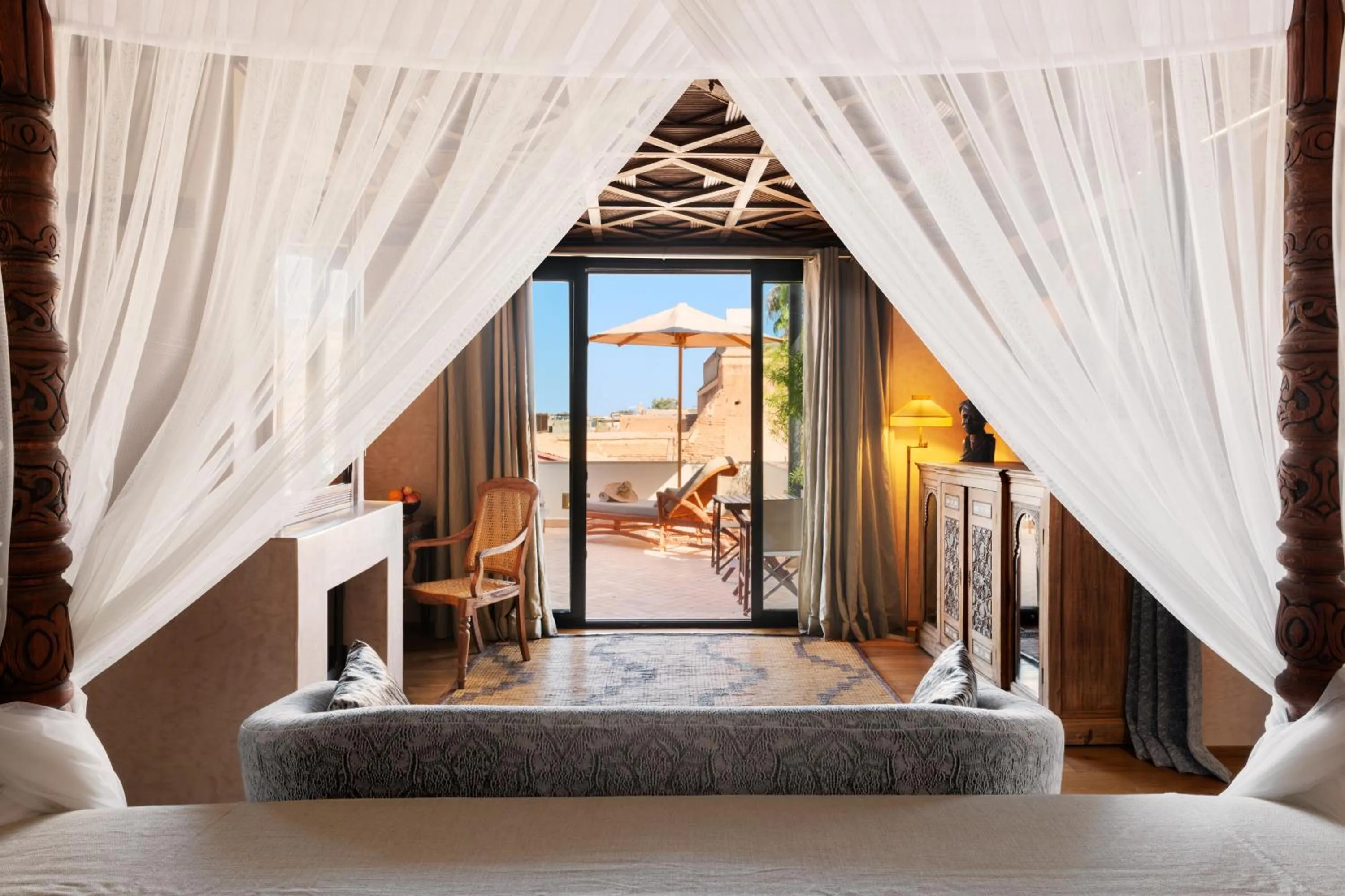 Bed in Riad Kheirredine