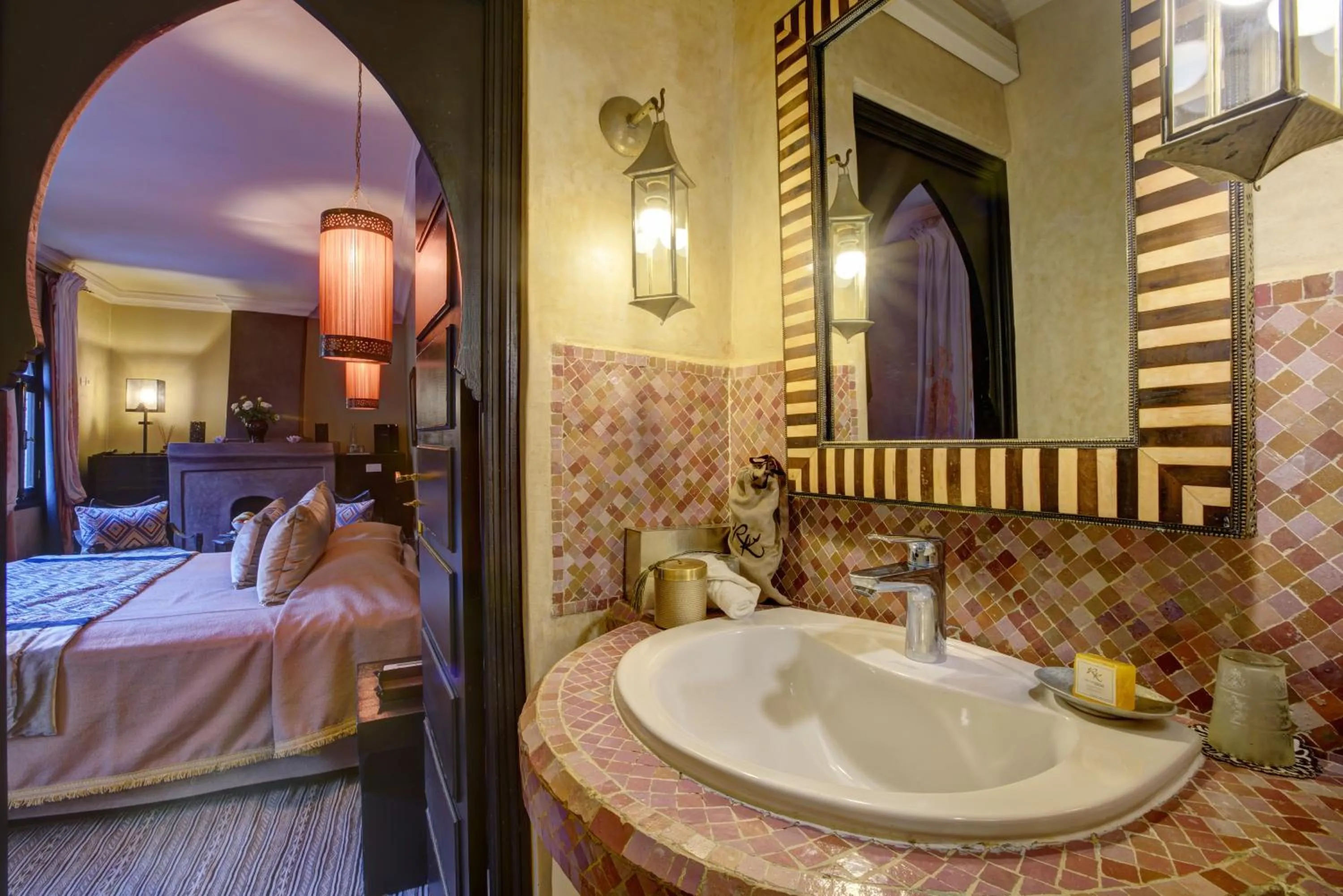 Bed in Riad Kheirredine