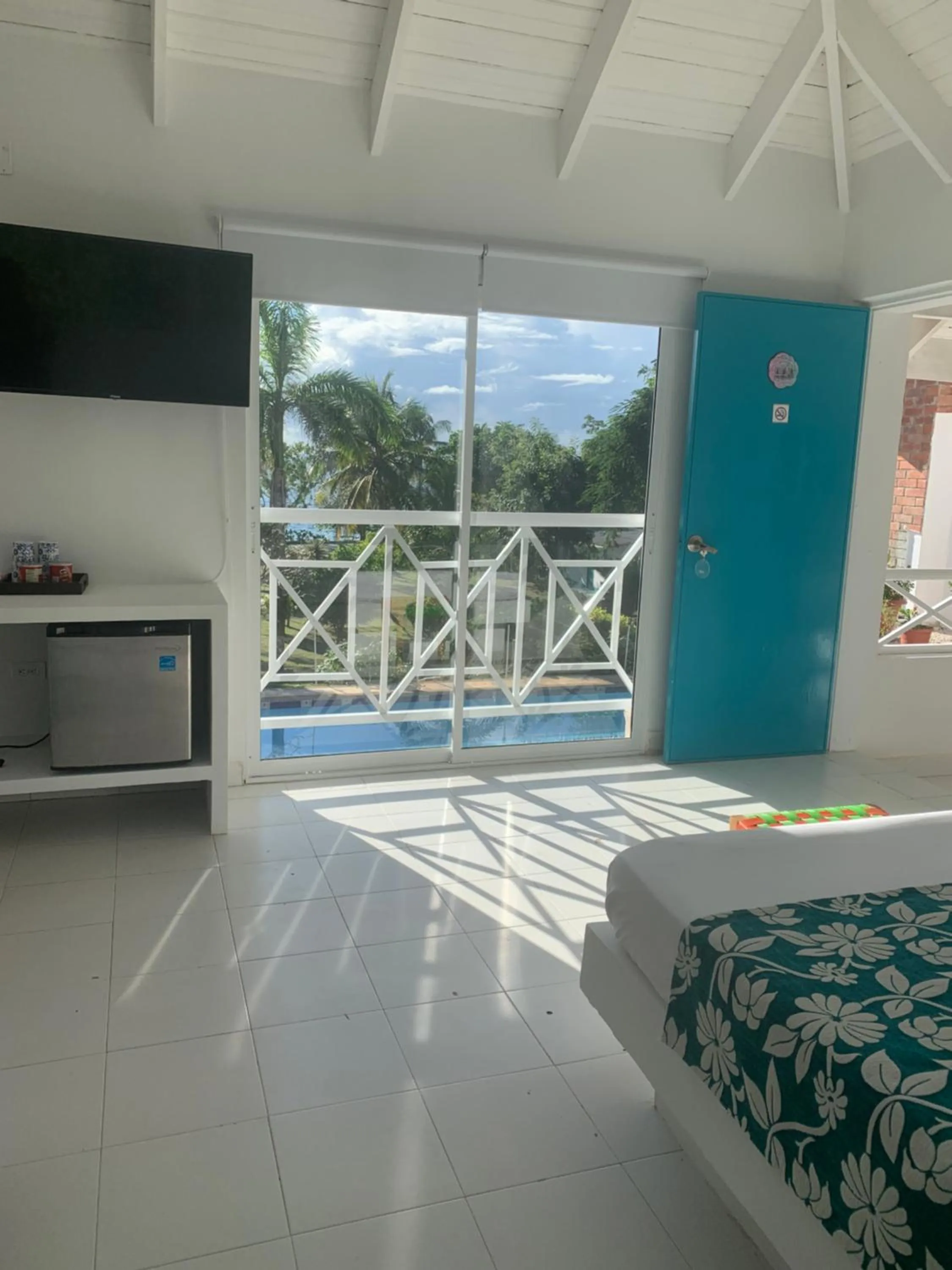View (from property/room), Bed in Casa de las Flores tropical
