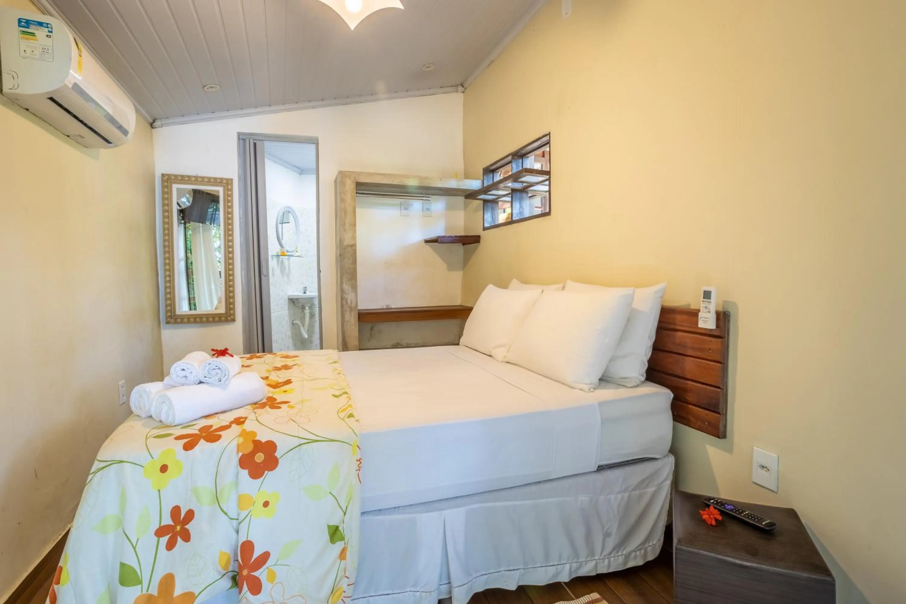 Bed in Pousada Lagamar