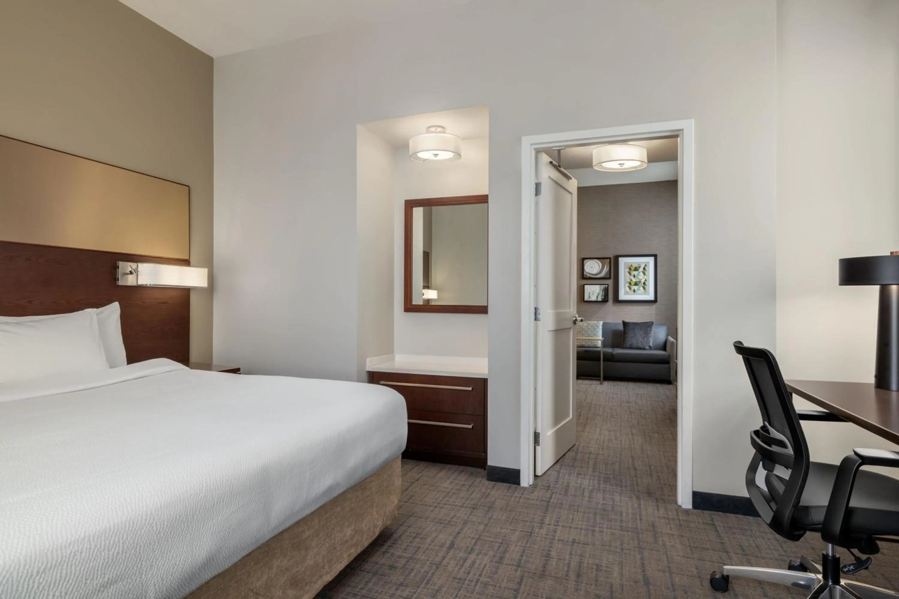 Bedroom, Bed in Residence Inn by Marriott Omaha Downtown Old Market Area
