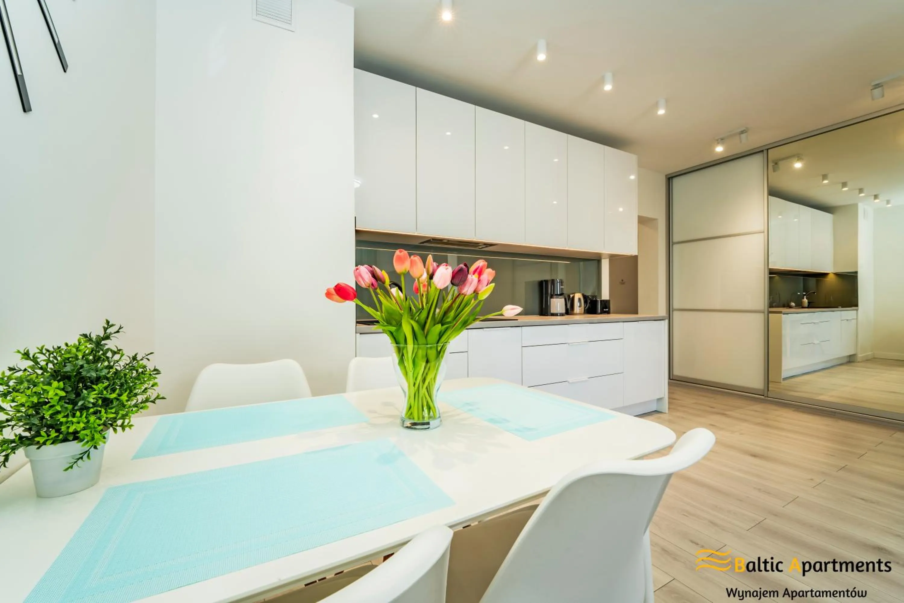 Kitchen or kitchenette in Baltic Apartments - Apartamenty Bałtyk