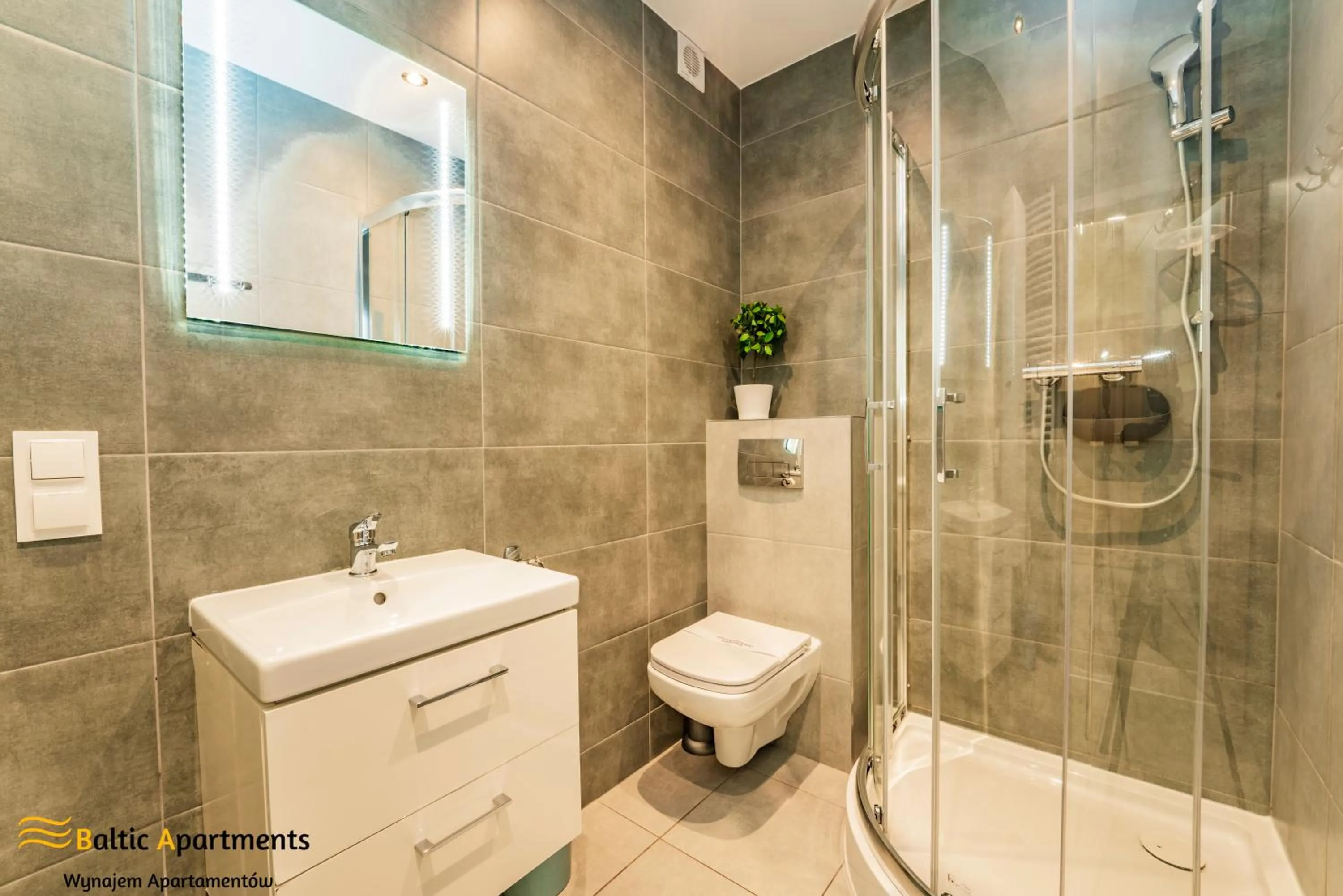 Shower in Baltic Apartments - Apartamenty Bałtyk