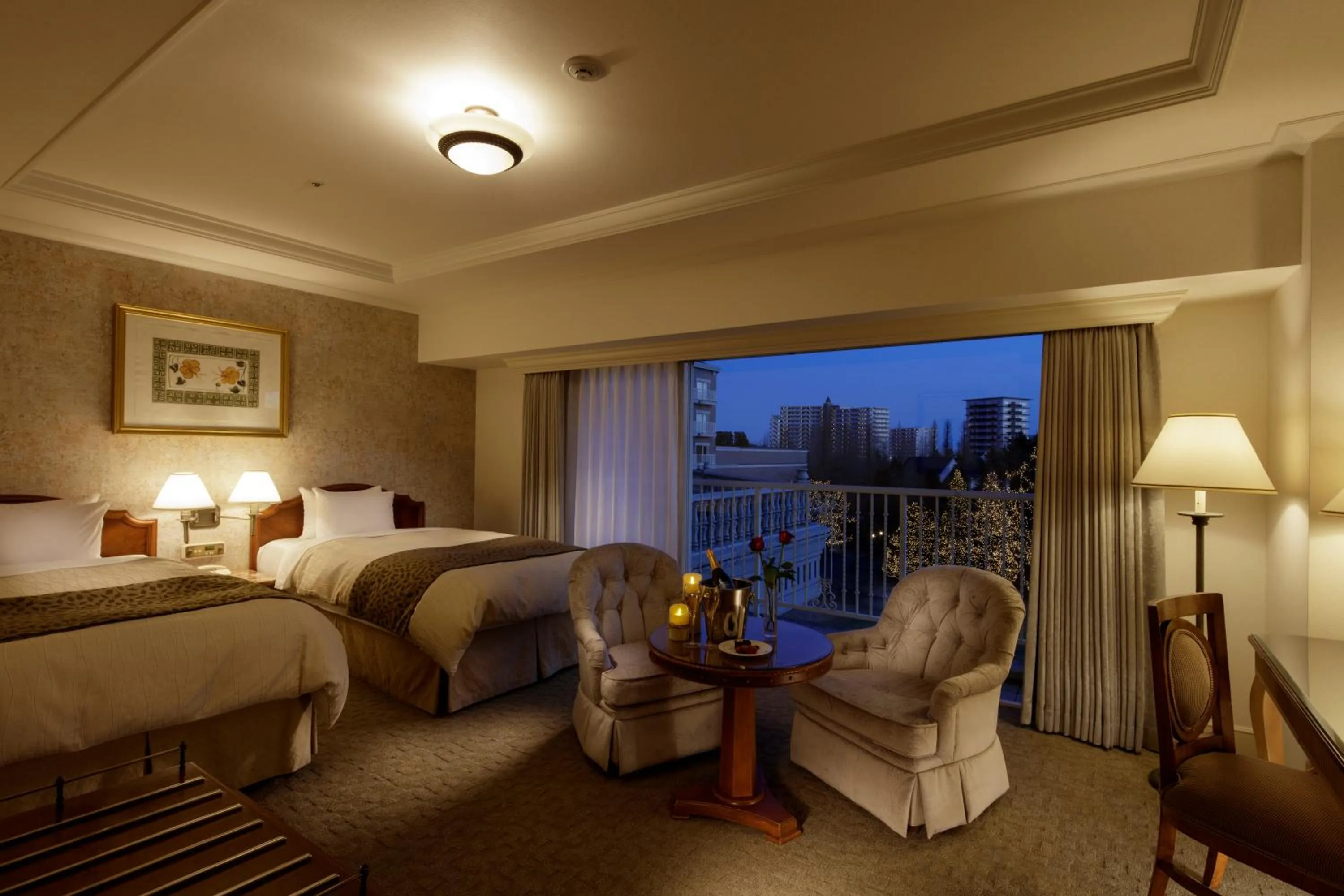 Photo of the whole room, Bed in Sendai Royal Park Hotel