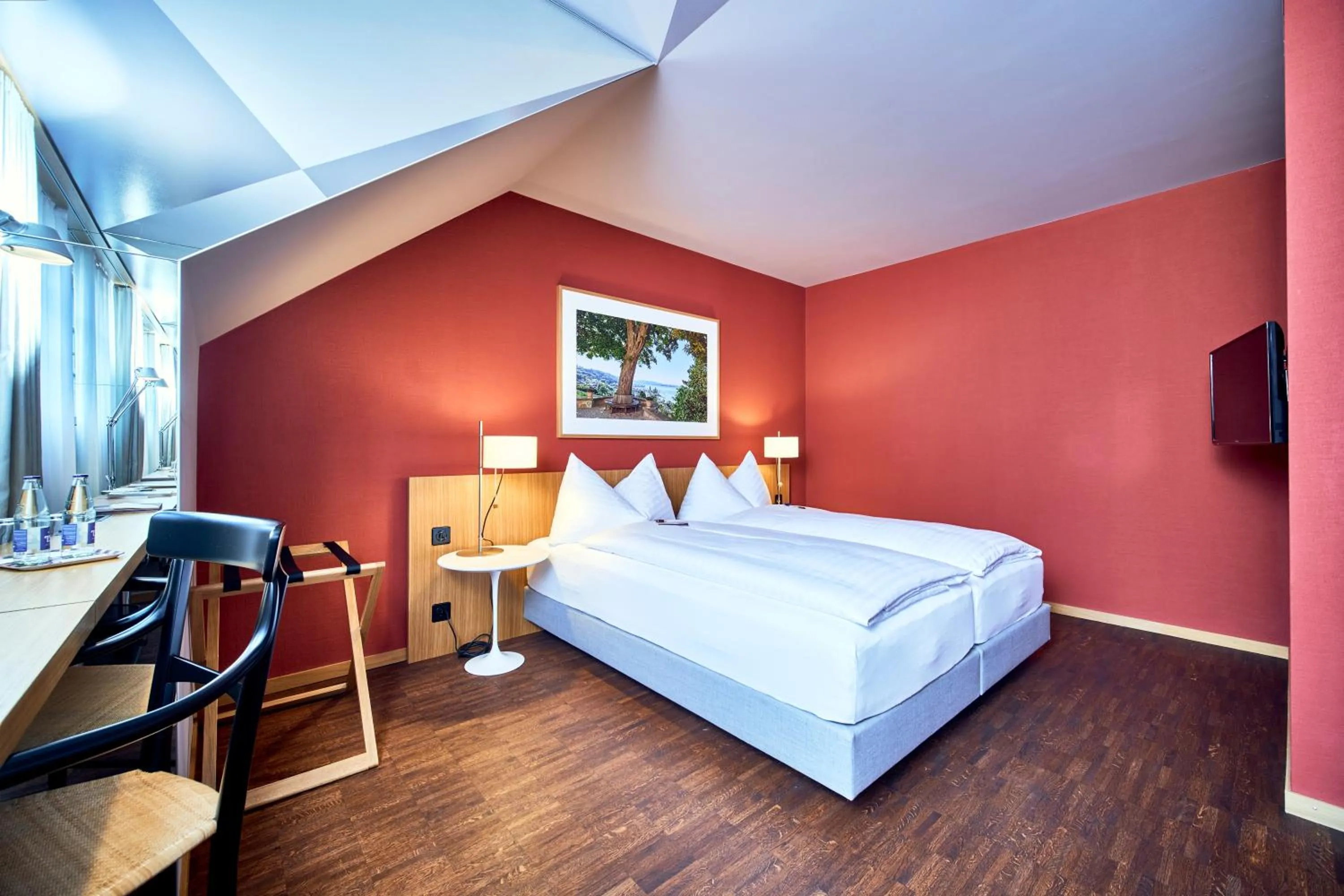 Bed in Hotel Arenenberg