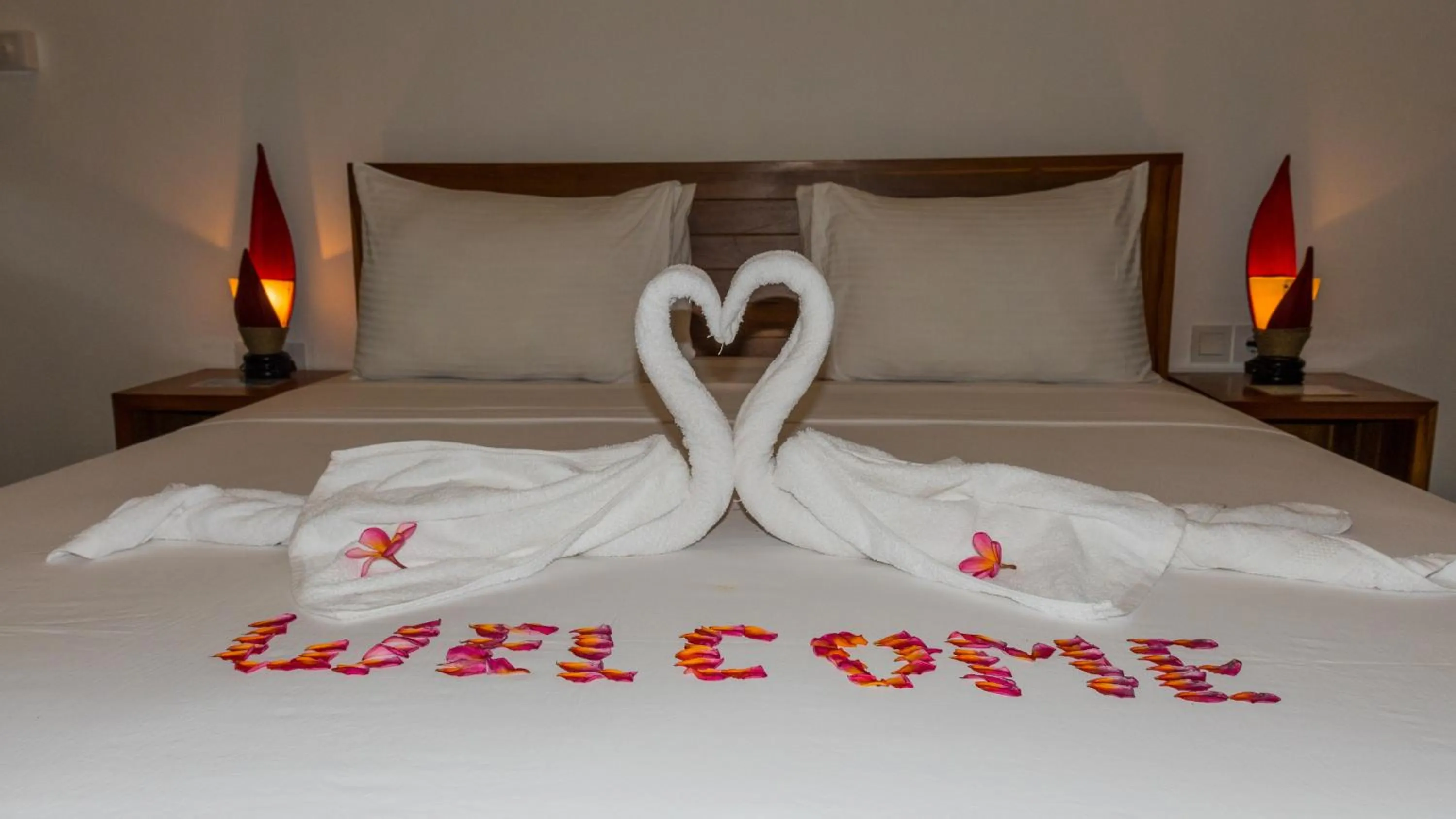 Bed in Dream Divers Resort