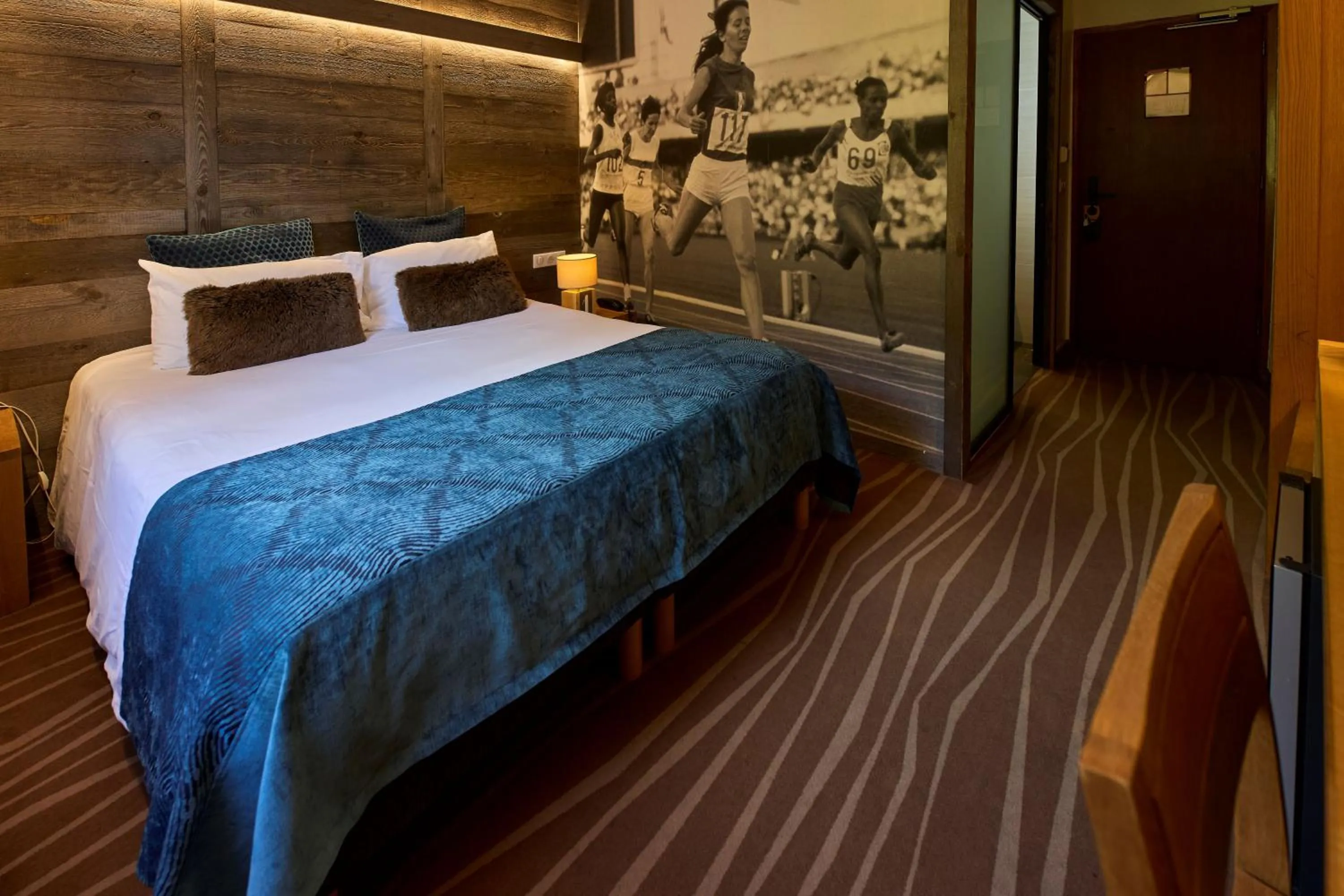 Bedroom, Bed in Hôtel Le Grand Tétras