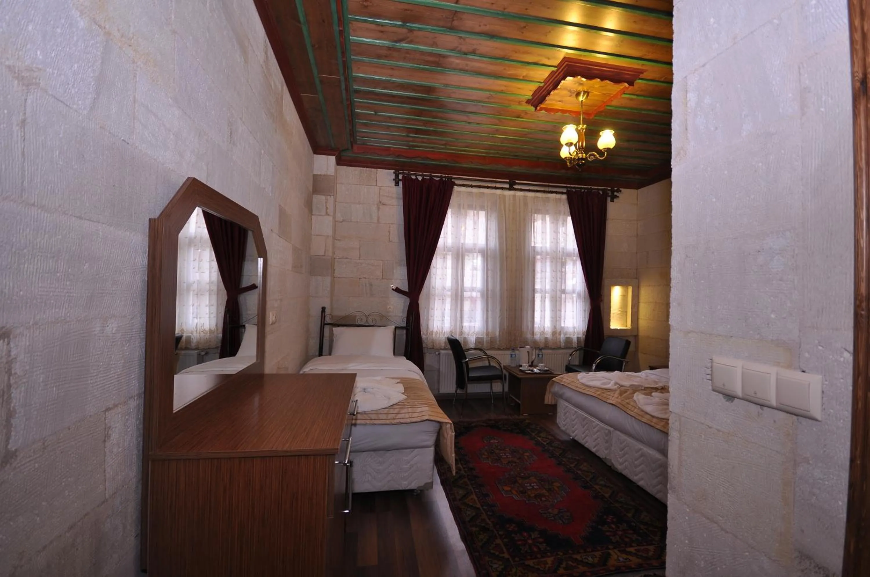 Bed in Cappadocia Stone Palace