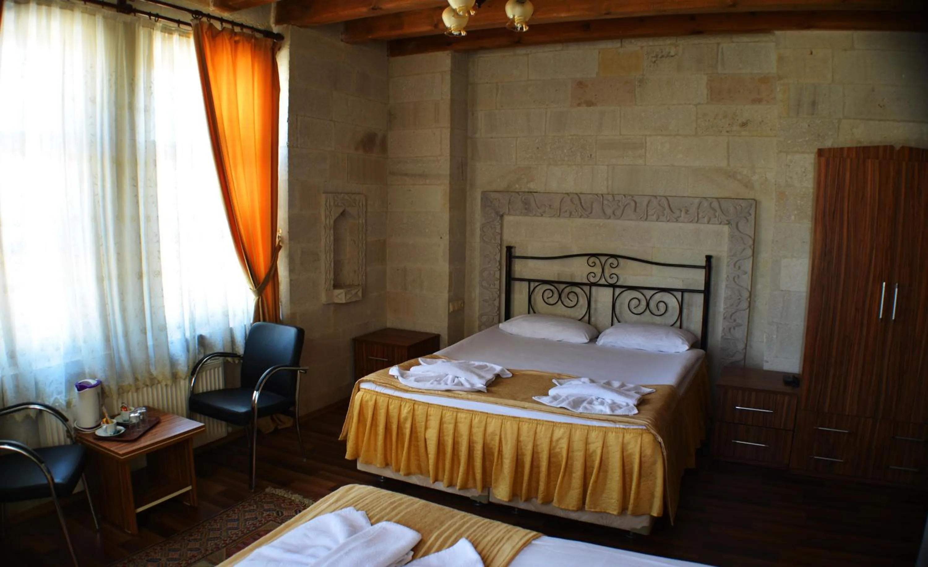 Bed in Cappadocia Stone Palace