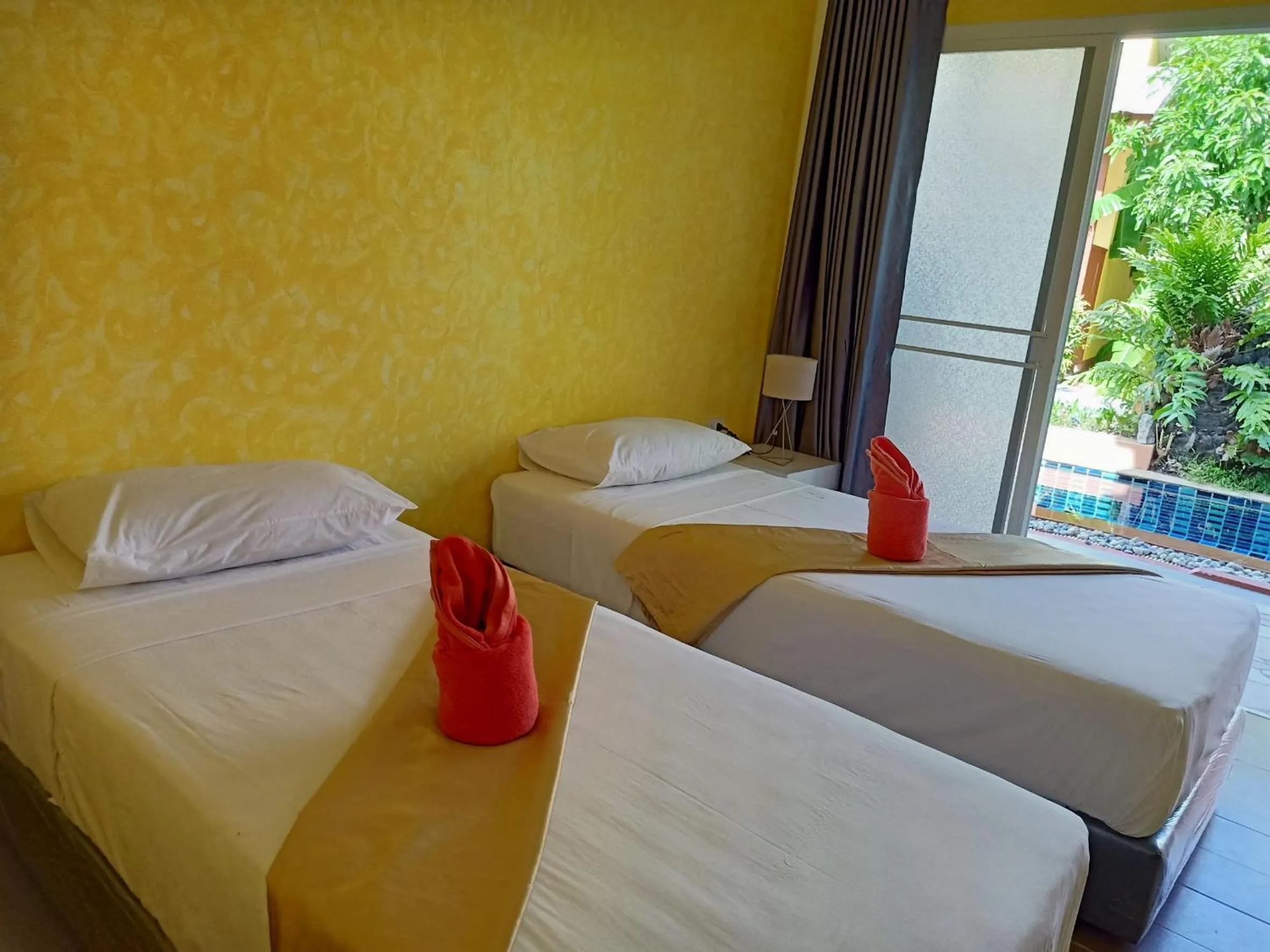 Bed in Ban Elephant Blanc Bungalow