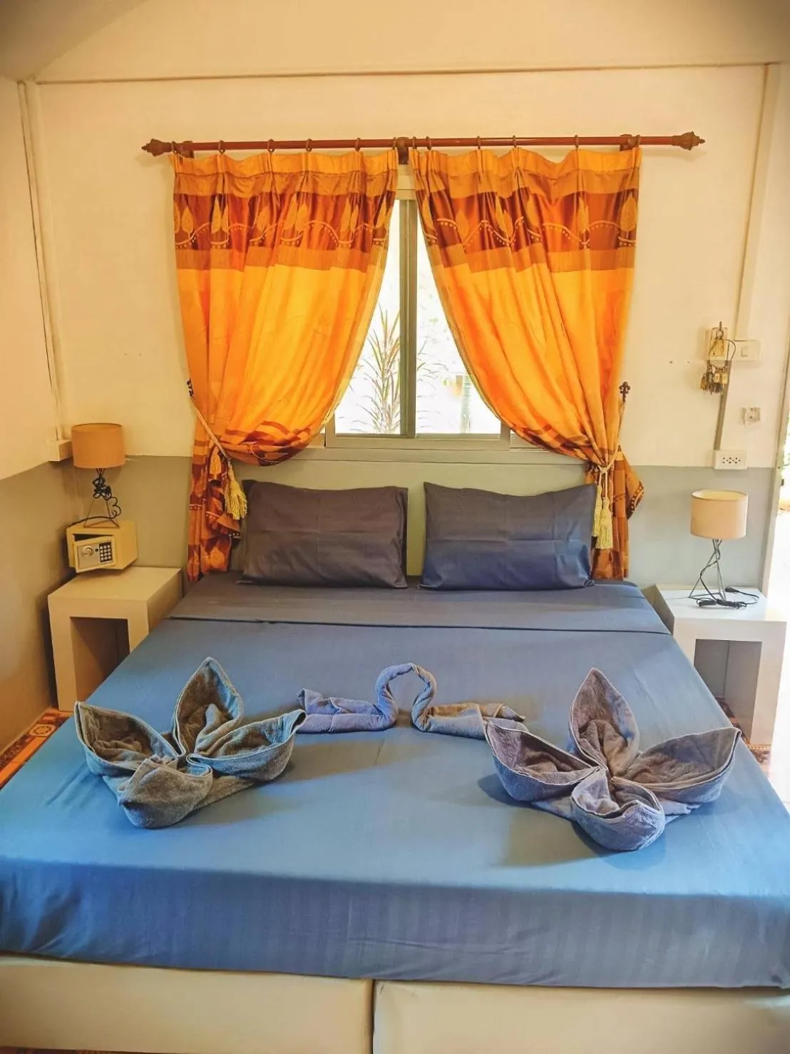 Bed in Ban Elephant Blanc Bungalow