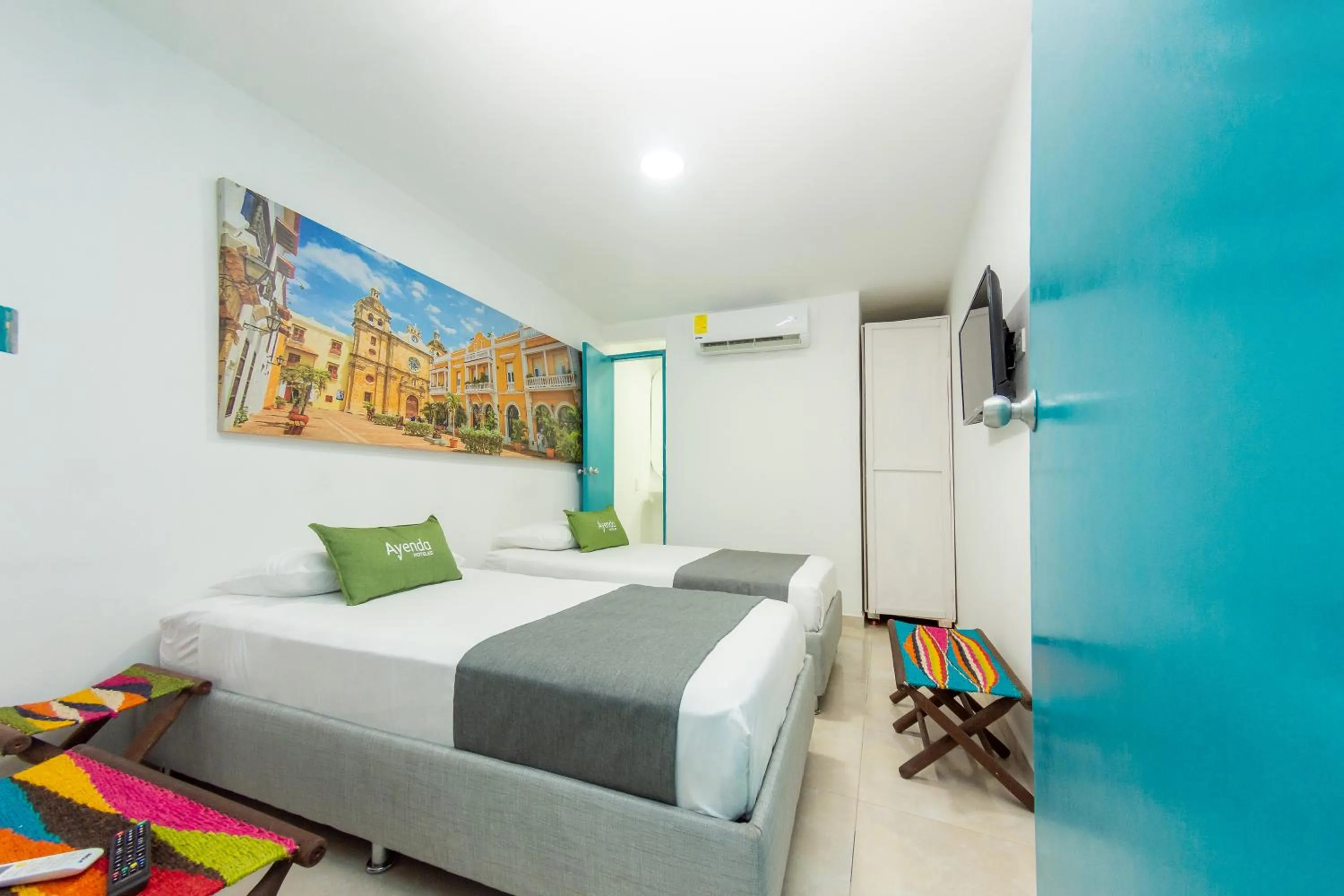 Bedroom, Bed in Hotel Ayenda Cartagena Blue 1804