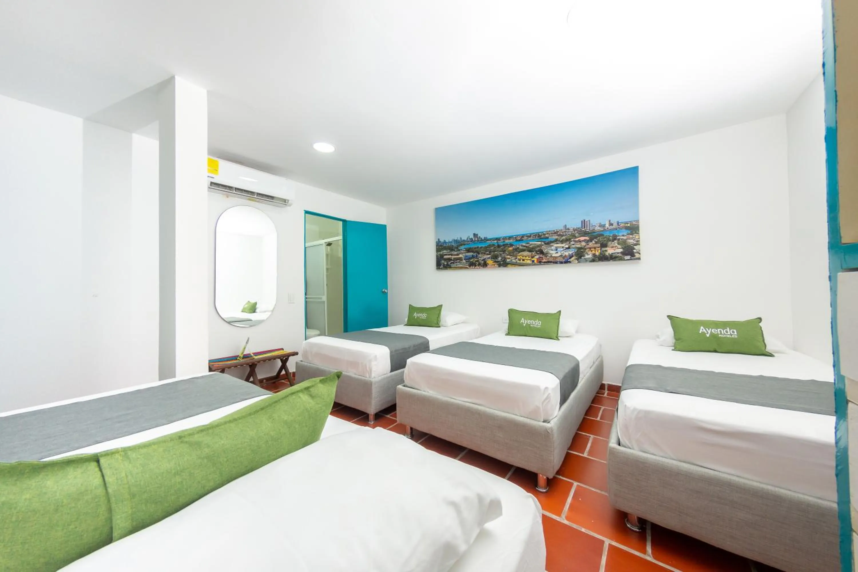 Bedroom, Bed in Hotel Ayenda Cartagena Blue 1804